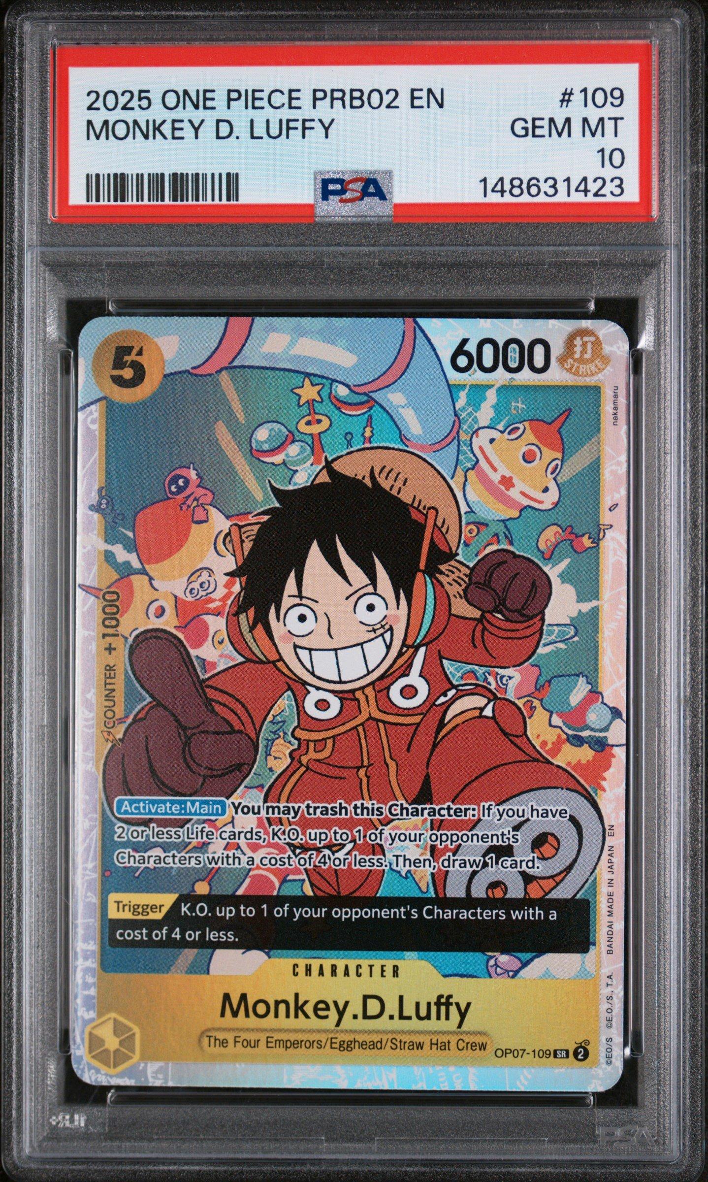 2025 One Piece Prb02-premium Booster -one Piece Card The Best- Vol