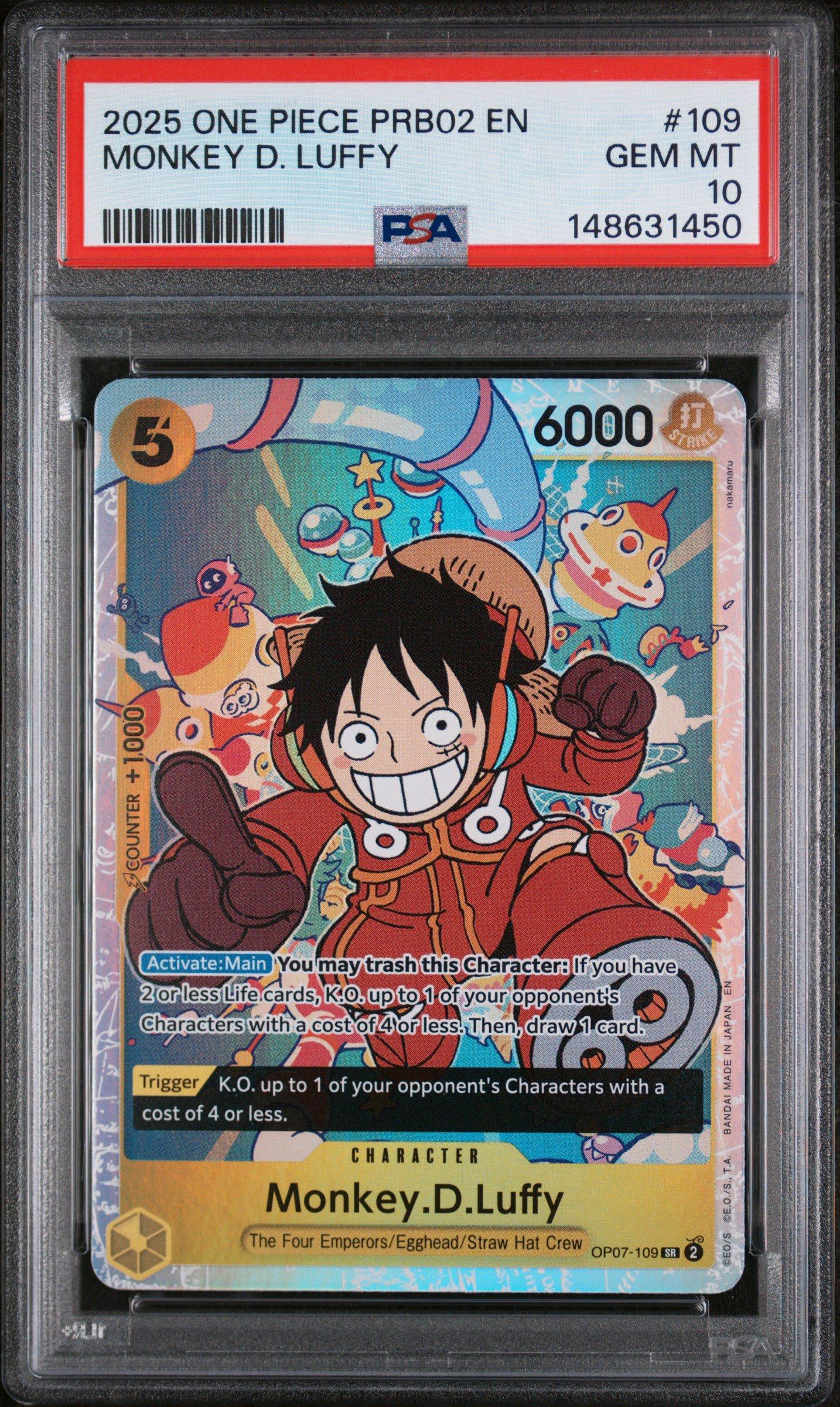 2025 One Piece Prb02-premium Booster -one Piece Card The Best- Vol