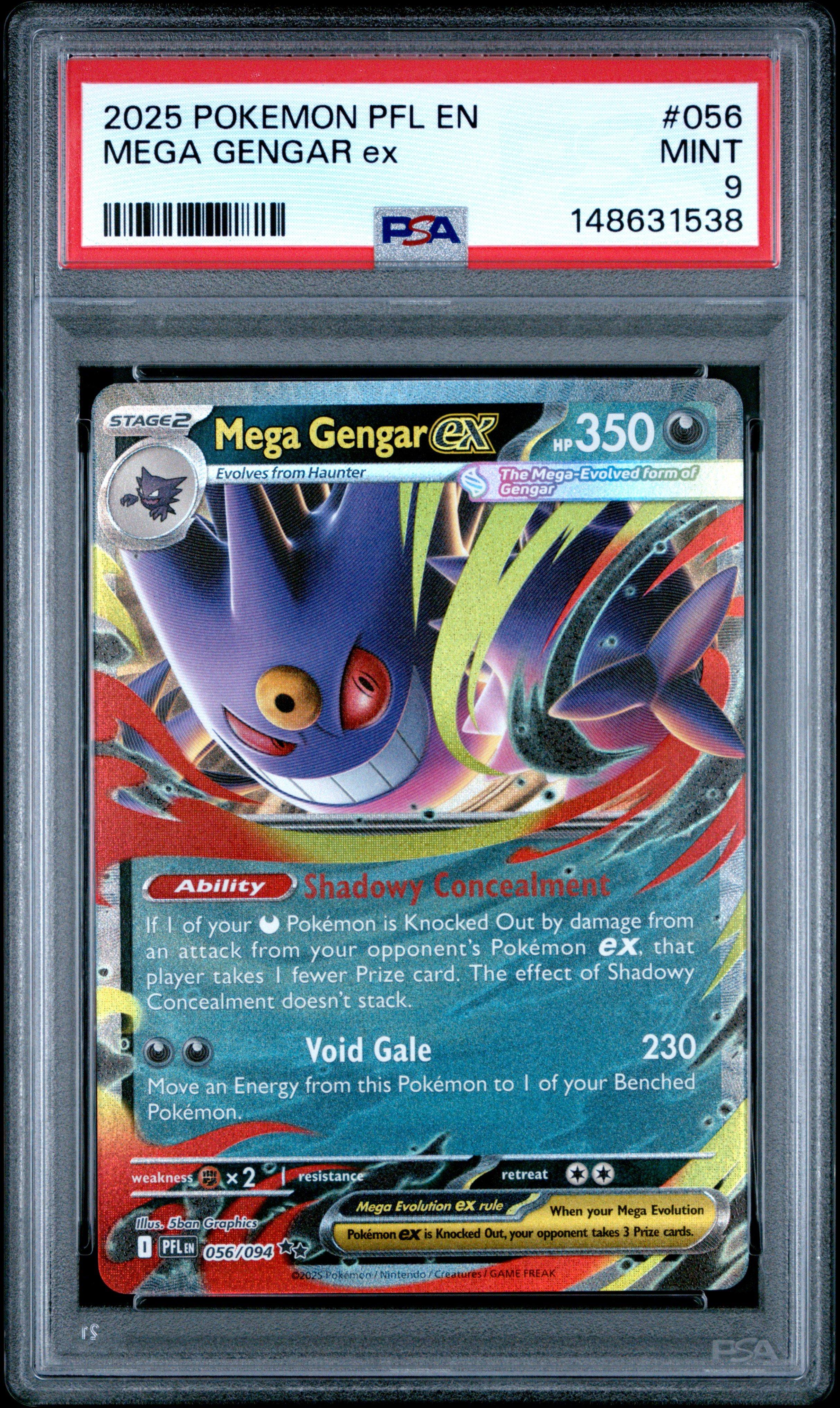 【PSA9】ゲンガーEX RR アンリミ unlimited GENGAR PSA 9 GENGAR EX 193 TEMPORAL FORCES ULTRA RARE POKEMON MINT | eBay