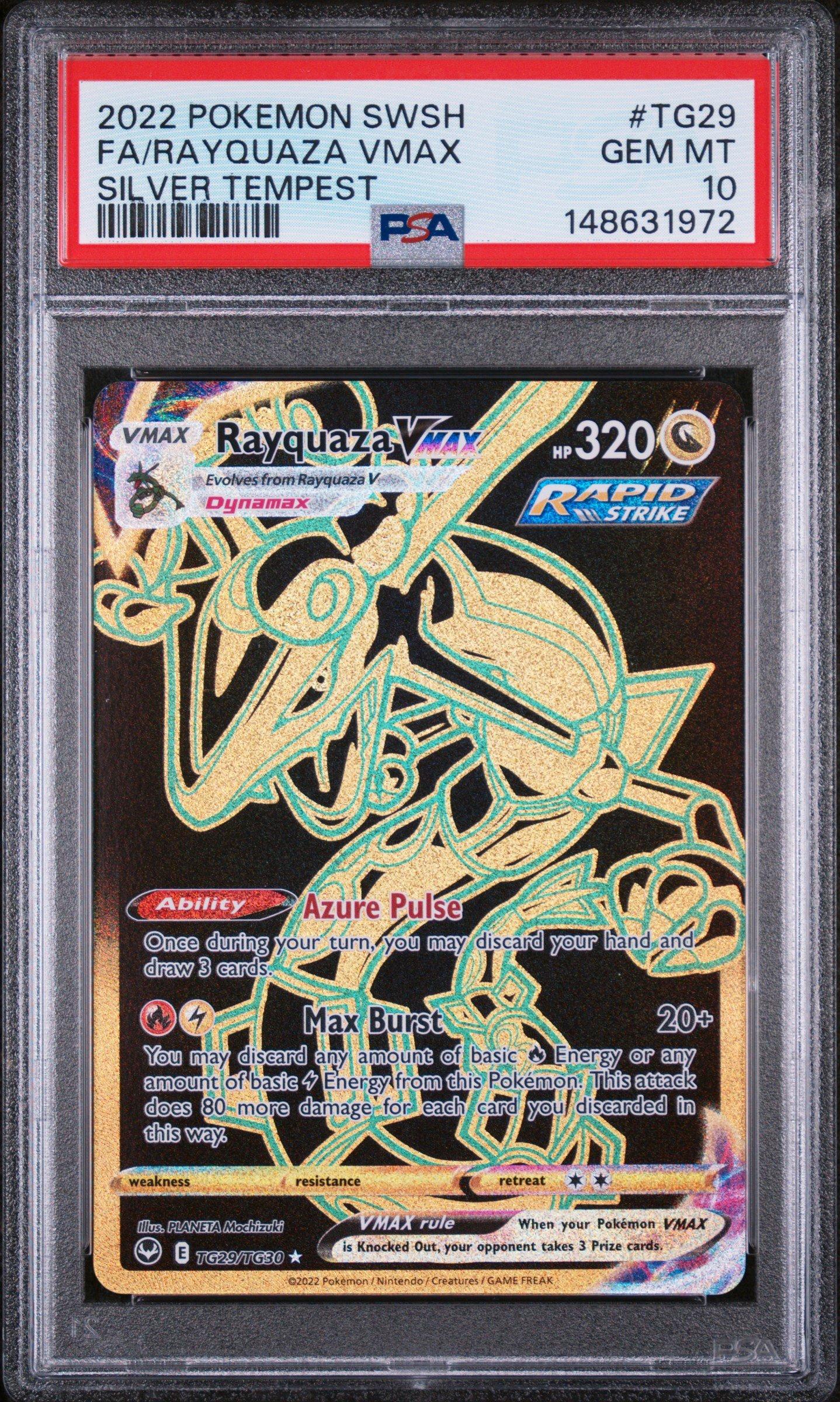2022 Pokemon Sword & Shield Silver Tempest Tg29 Full Art/rayquaza