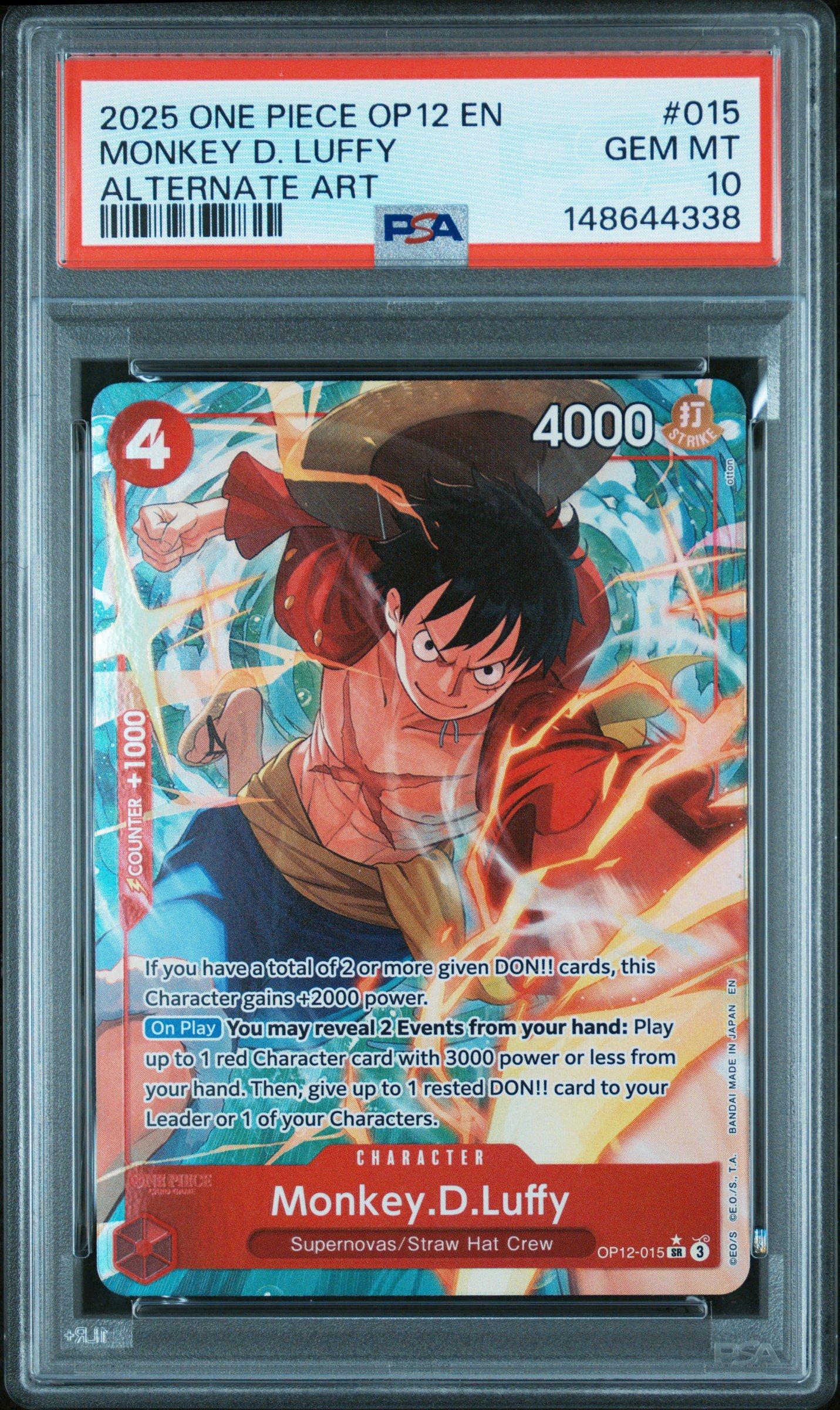 2025 One Piece Op12-legacy Of The Master 015 Monkey D. Luffy