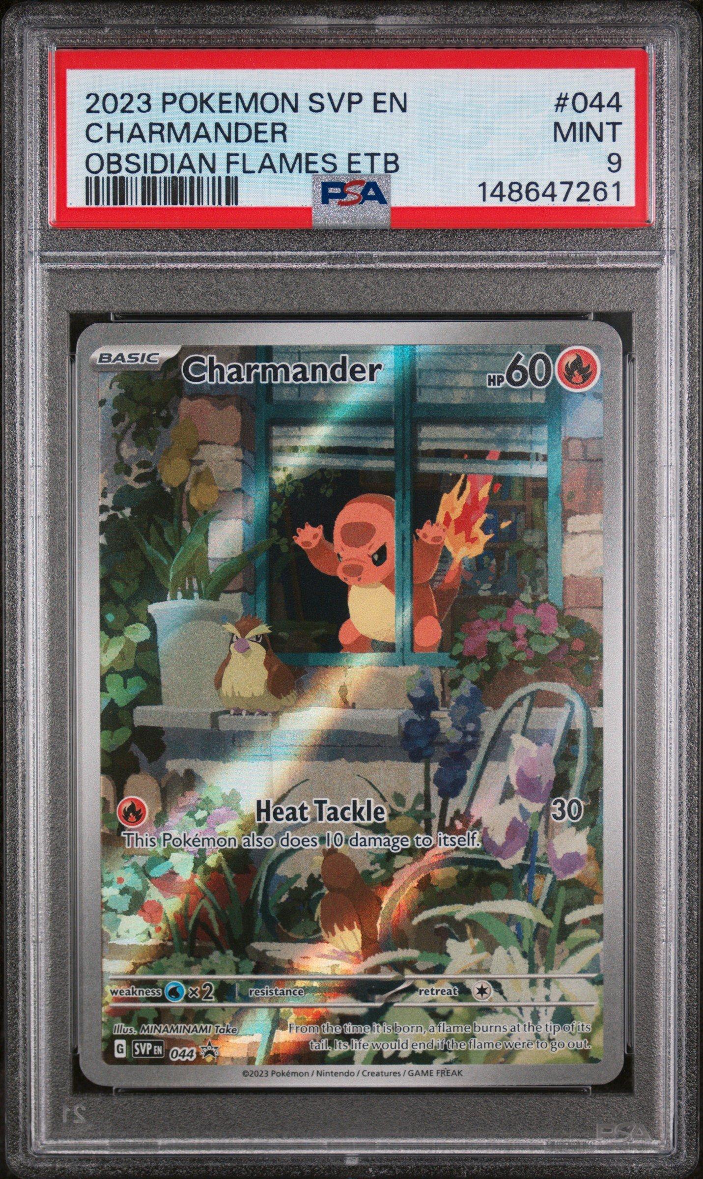 PSA9 ヒトカゲ Charmander 044 ENG 2023 Pokemon Svp En-sv Black Star Promo 044 Charmander Obsidian