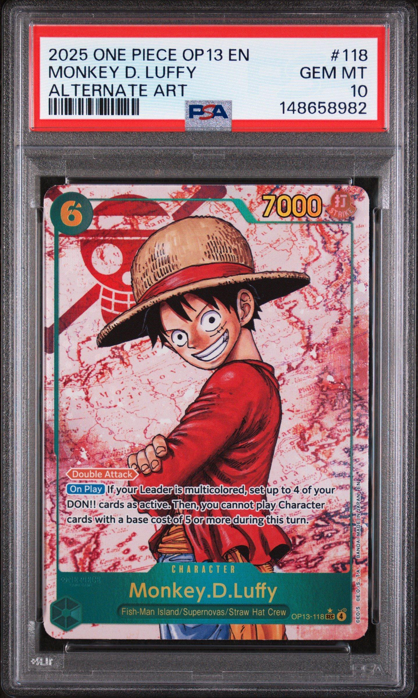2025 One Piece Op13-carrying On His Will 118 Monkey D. Luffy
