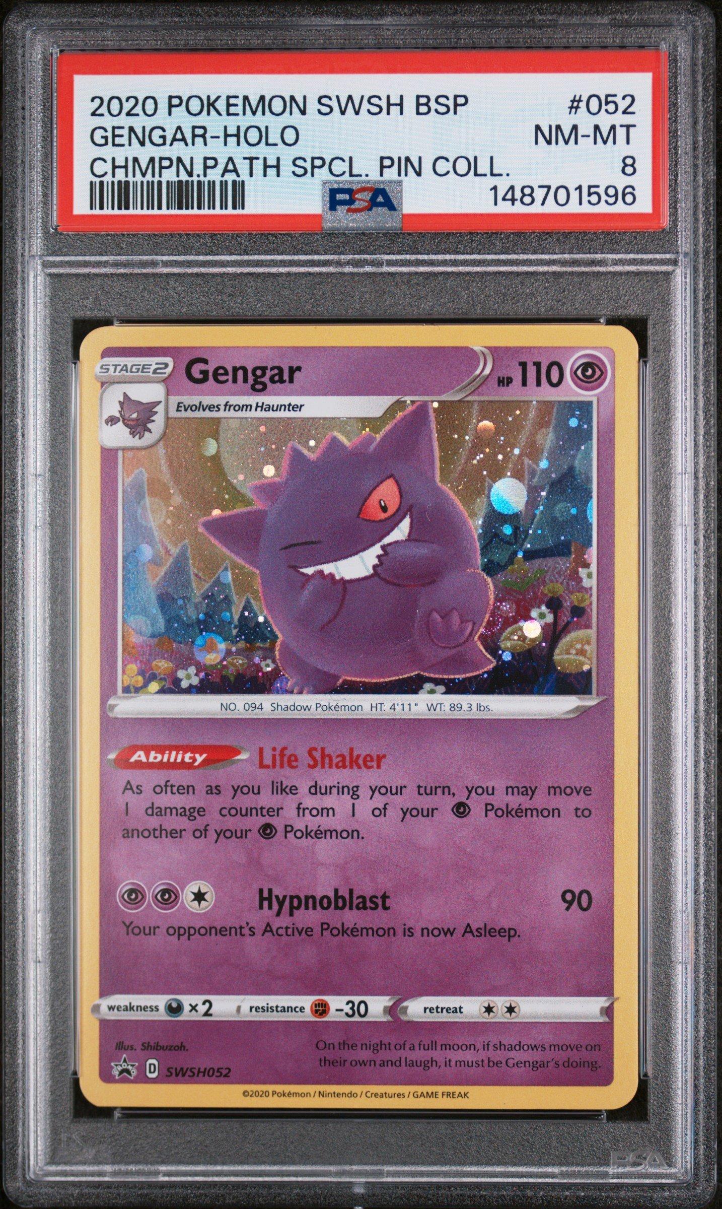 2020 Pokemon Swsh Black Star Promo 052 Gengar-holo Champion's Path