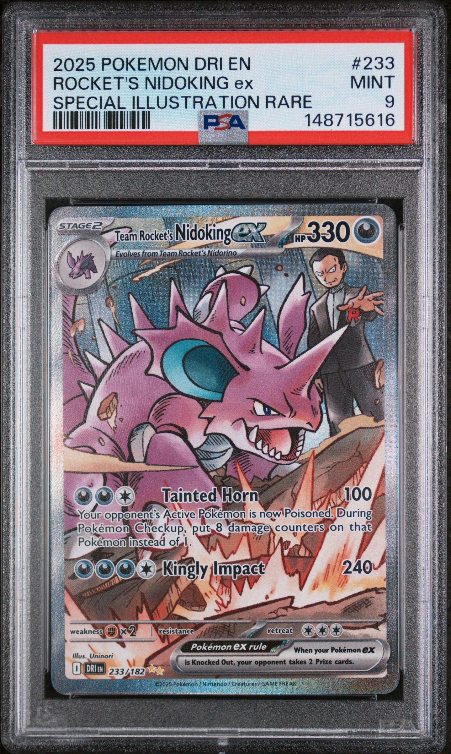 2025 Pokemon Dri En-destined Rivals 233 Team Rocket's Nidoking Ex
