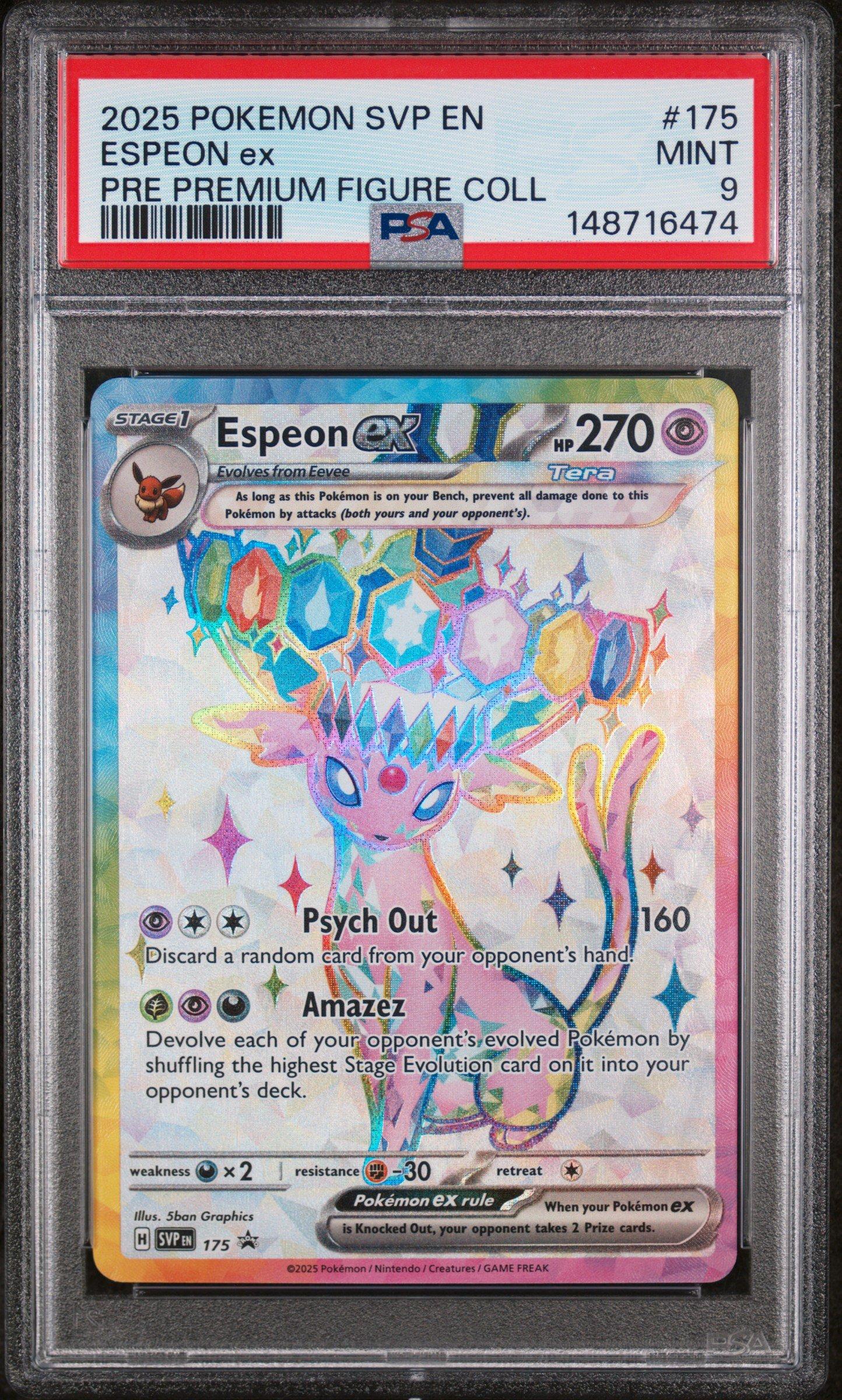 2025 Pokemon Svp En-sv Black Star Promo 175 Espeon Ex Prismatic