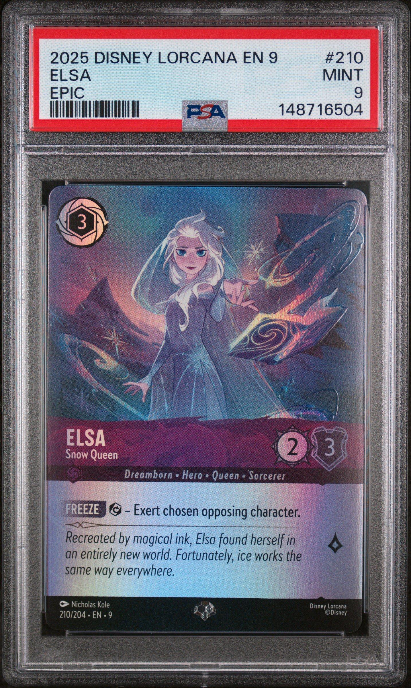 elsa snow queen lorcana card {41/204}Elsa Exert chosen opposing character. Elsa - Snow Queen #3