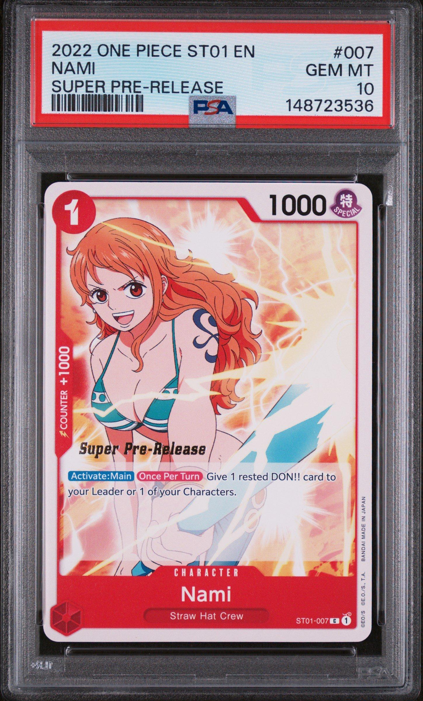 2022 One Piece Starter Deck St01-straw Hat Crew 007 Nami Super Pre