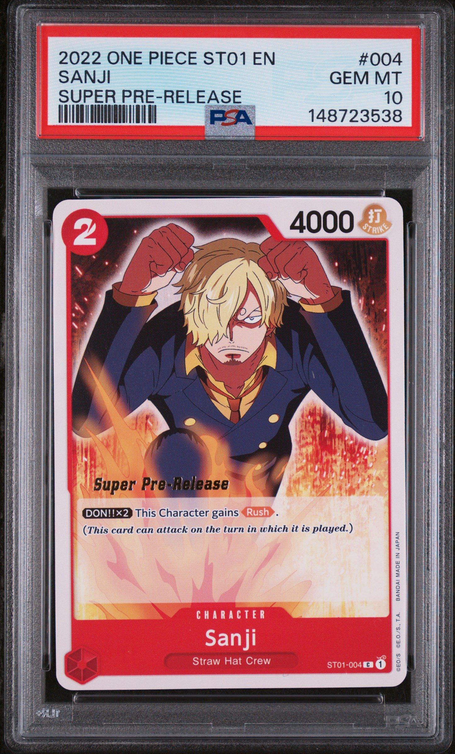 2022 One Piece Starter Deck St01-straw Hat Crew 004 Sanji Super