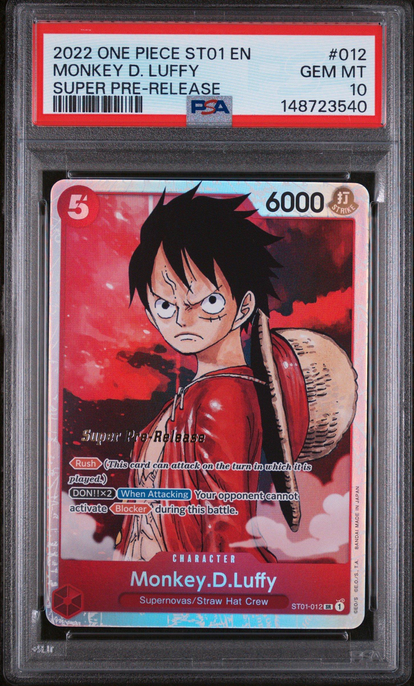2022 One Piece Starter Deck St01-straw Hat Crew 012 Monkey D