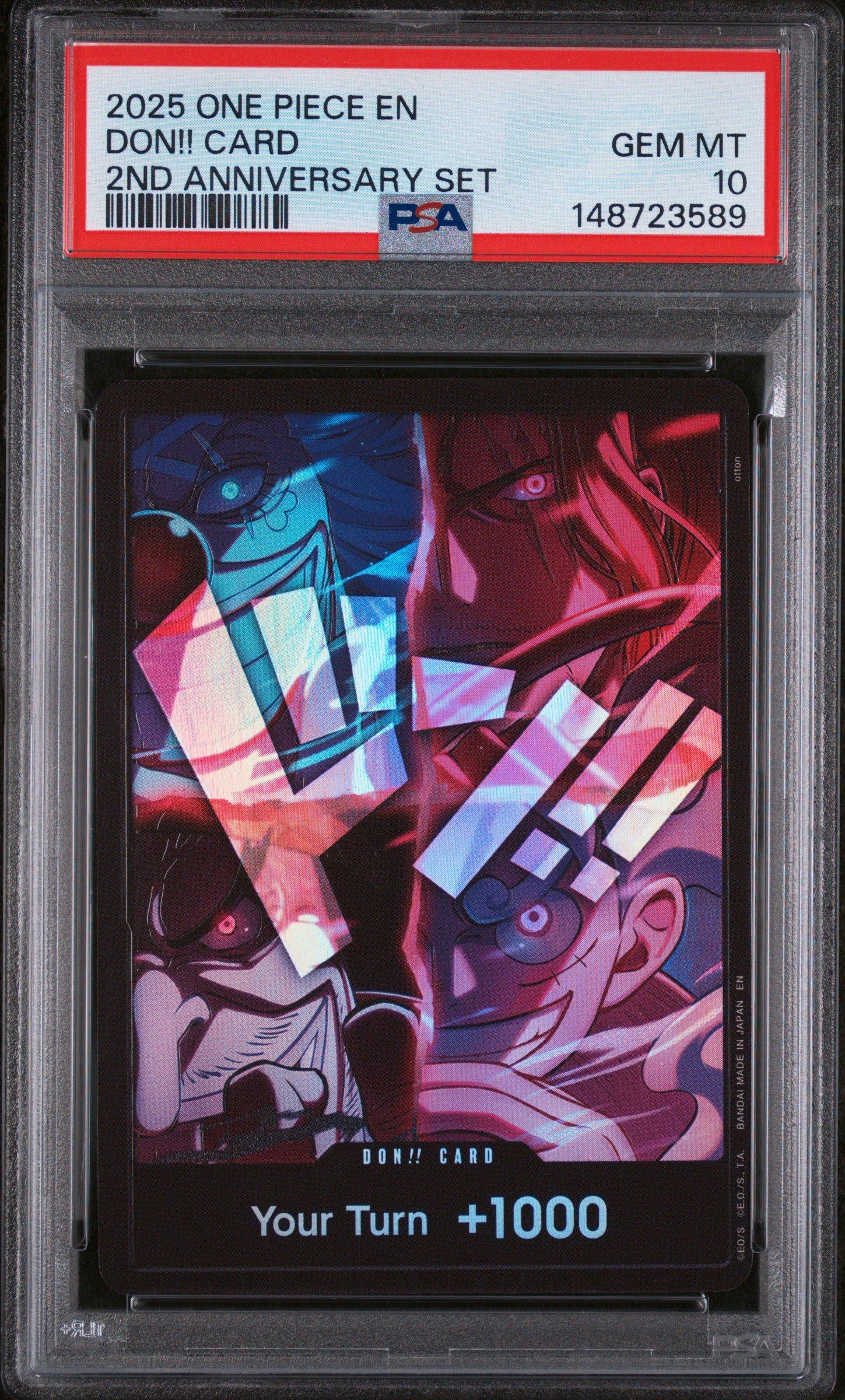 2025 One Piece English Version 2nd Anniversary Set Don!! Card PSA
