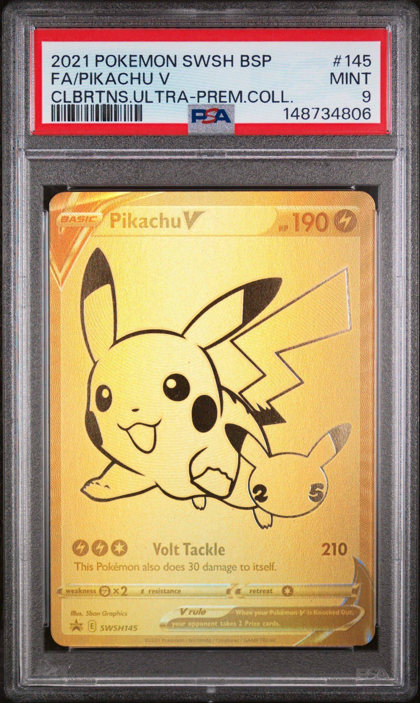 2021 Pokemon Swsh Black Star Promo 145 Full Art/pikachu V