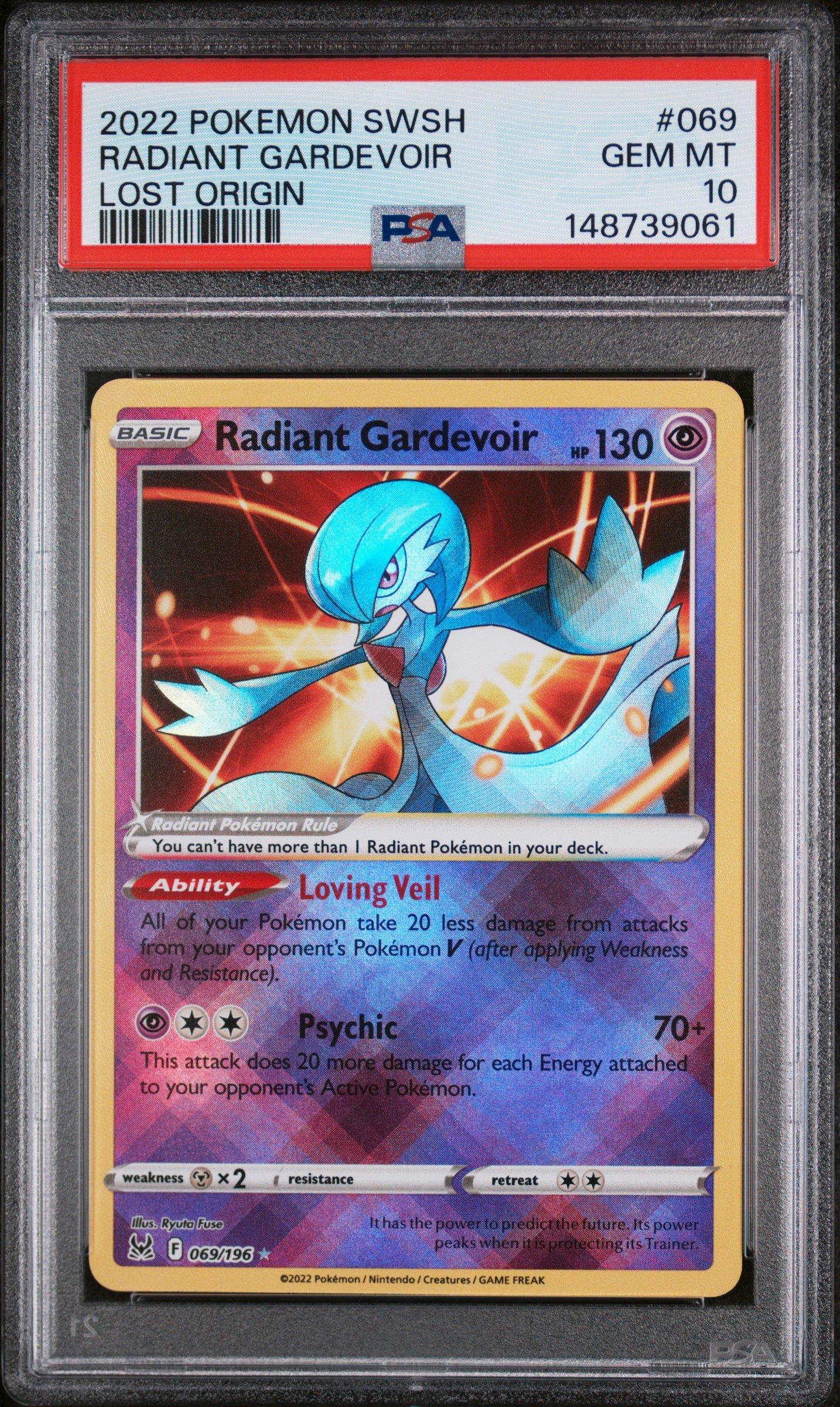radiant gardevoir pokemon card 069/196 Radiant Pokémon Rule Sold at Auction: Graded PSA