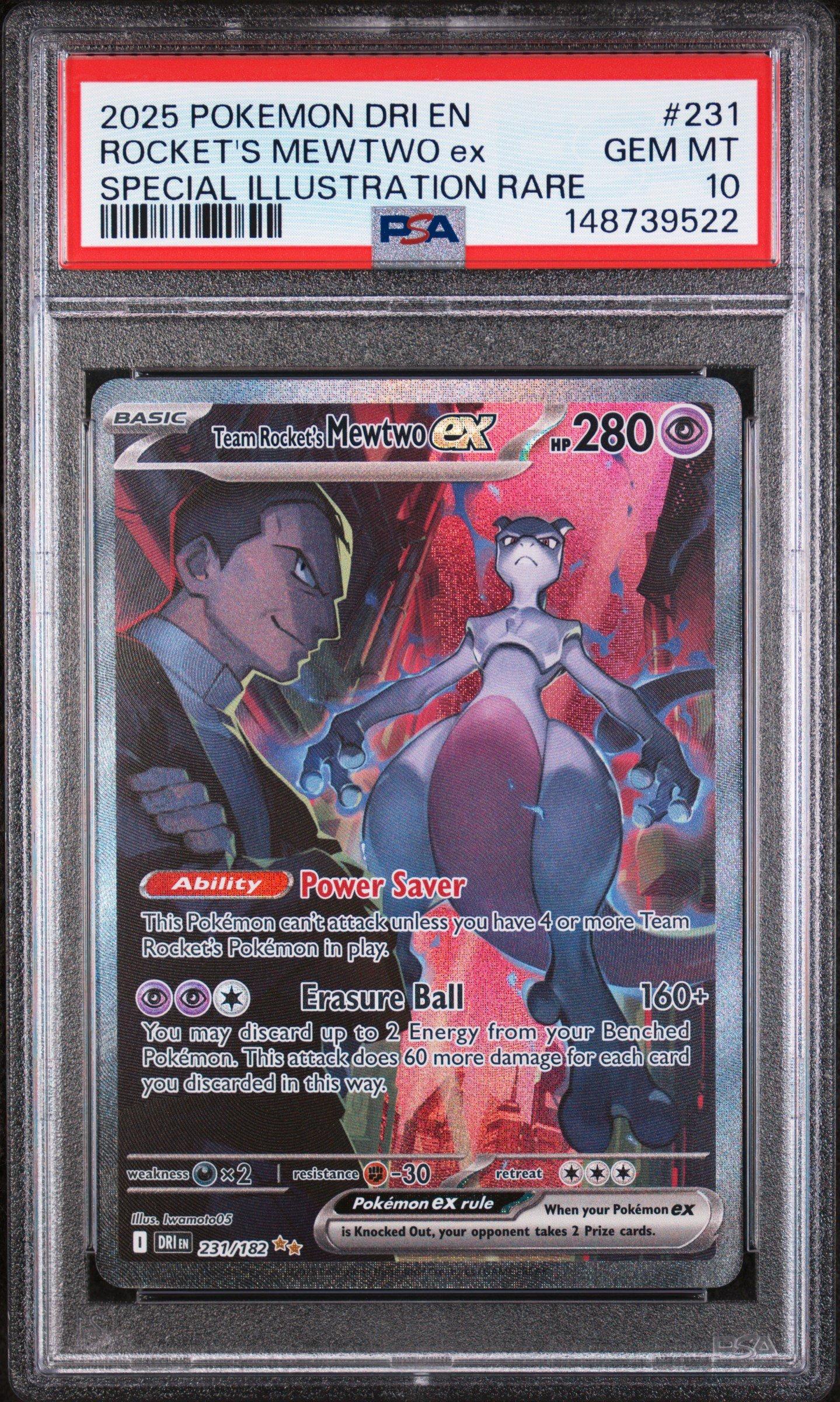 2025 Pokemon Dri En-destined Rivals 231 Team Rocket's Mewtwo Ex