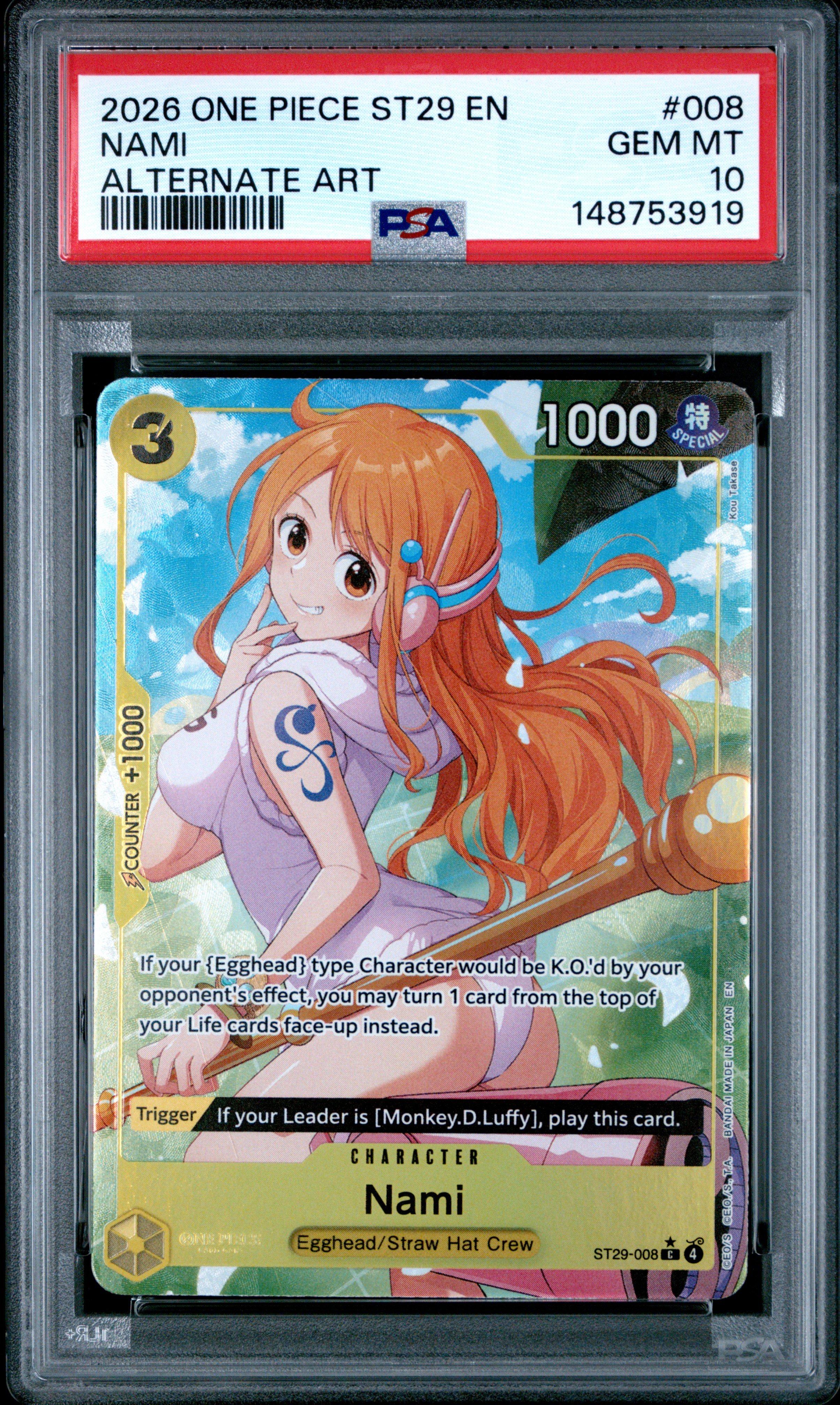 2026 One Piece Starter Deck St29-egghead 008 Nami Alternate Art