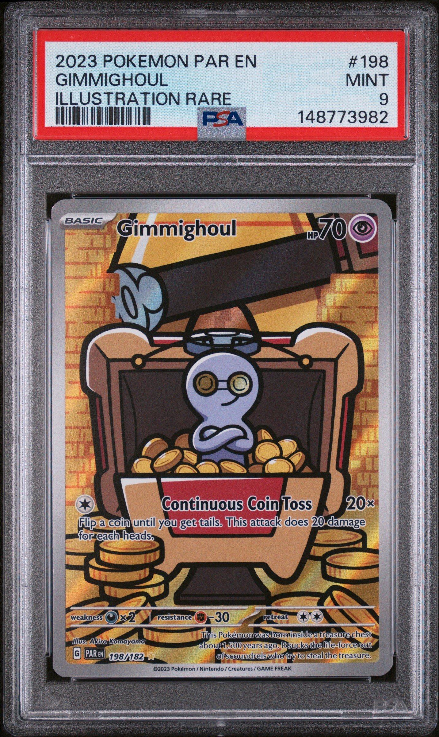 2023 Pokemon Par En-paradox Rift 198 Gimmighoul Illustration Rare