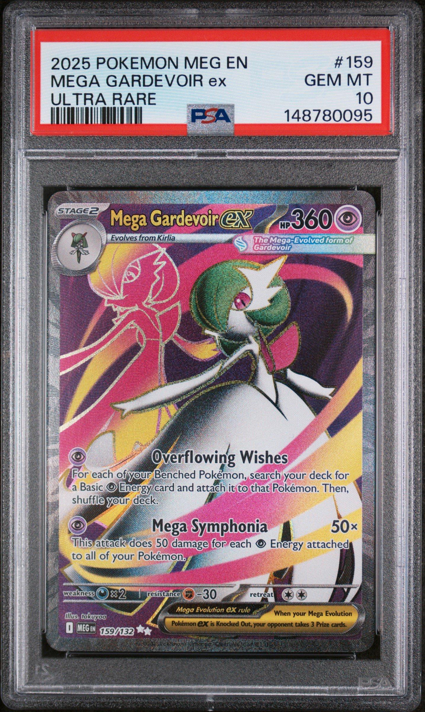 2025 Pokemon Meg En-mega Evolution 159 Mega Gardevoir Ex Ultra