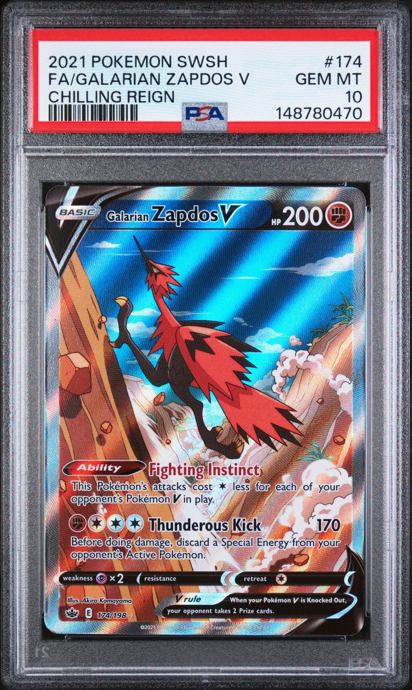 2021 Pokemon Sword & Shield Chilling Reign 174 Full Art/galarian