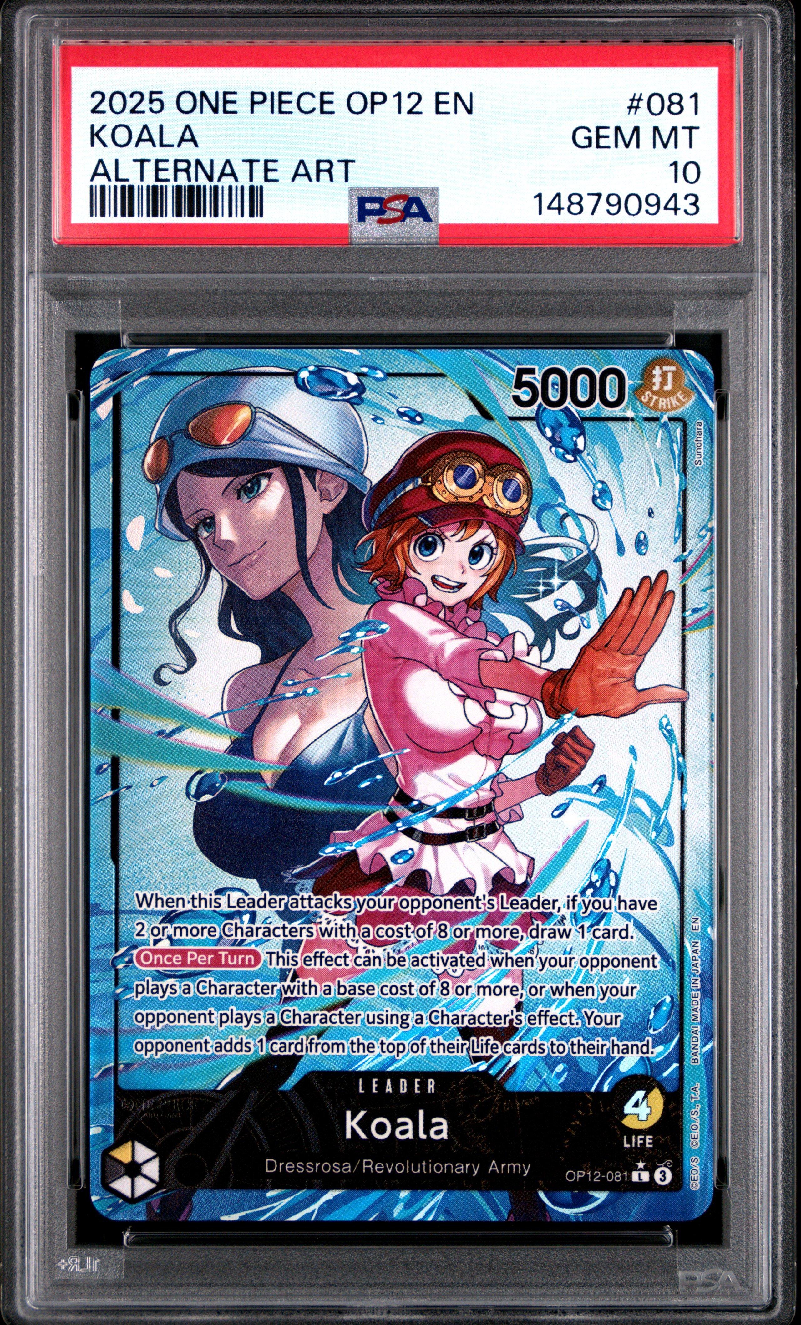 2025 One Piece Op12-legacy Of The Master 081 Koala Alternate Art