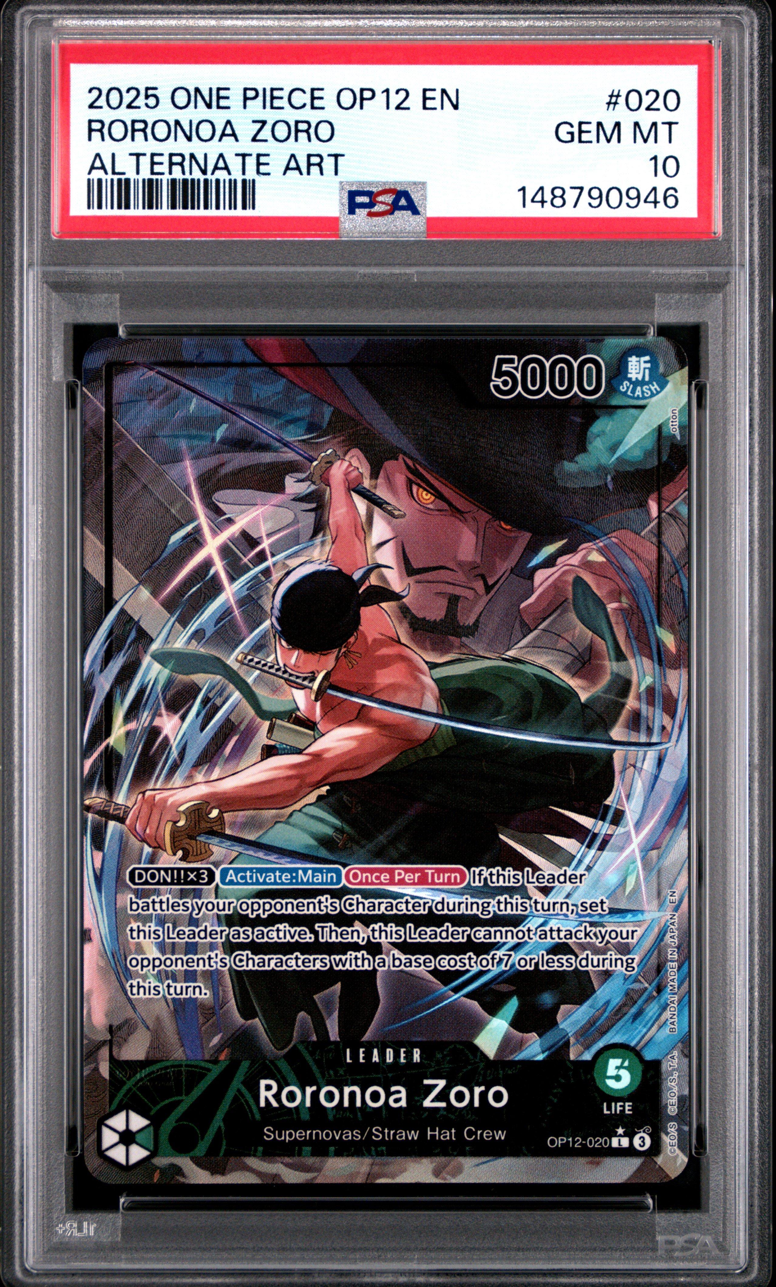 ⭐︎yuu⭐︎ 2025 One Piece Op12-legacy Of The Master 020 Roronoa Zoro