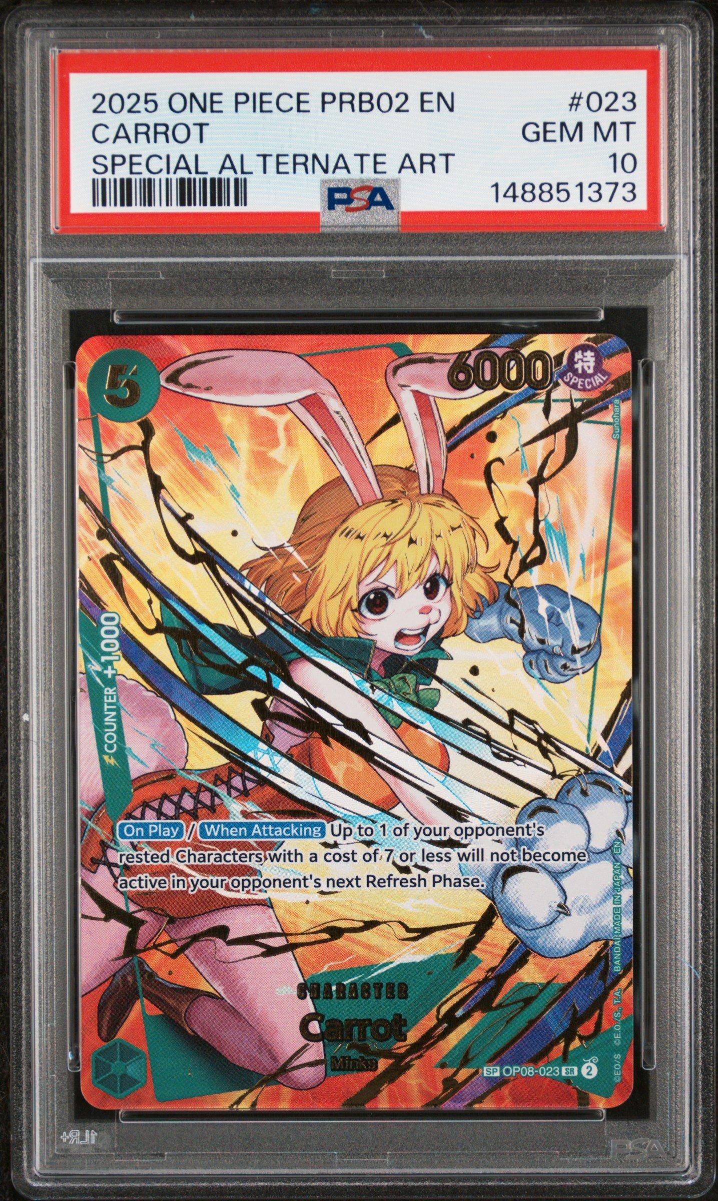 【PSA10】キャロット　プロモ2023 GEM MT 2025 One Piece Prb02-premium Booster -one Piece Card The Best- Vol