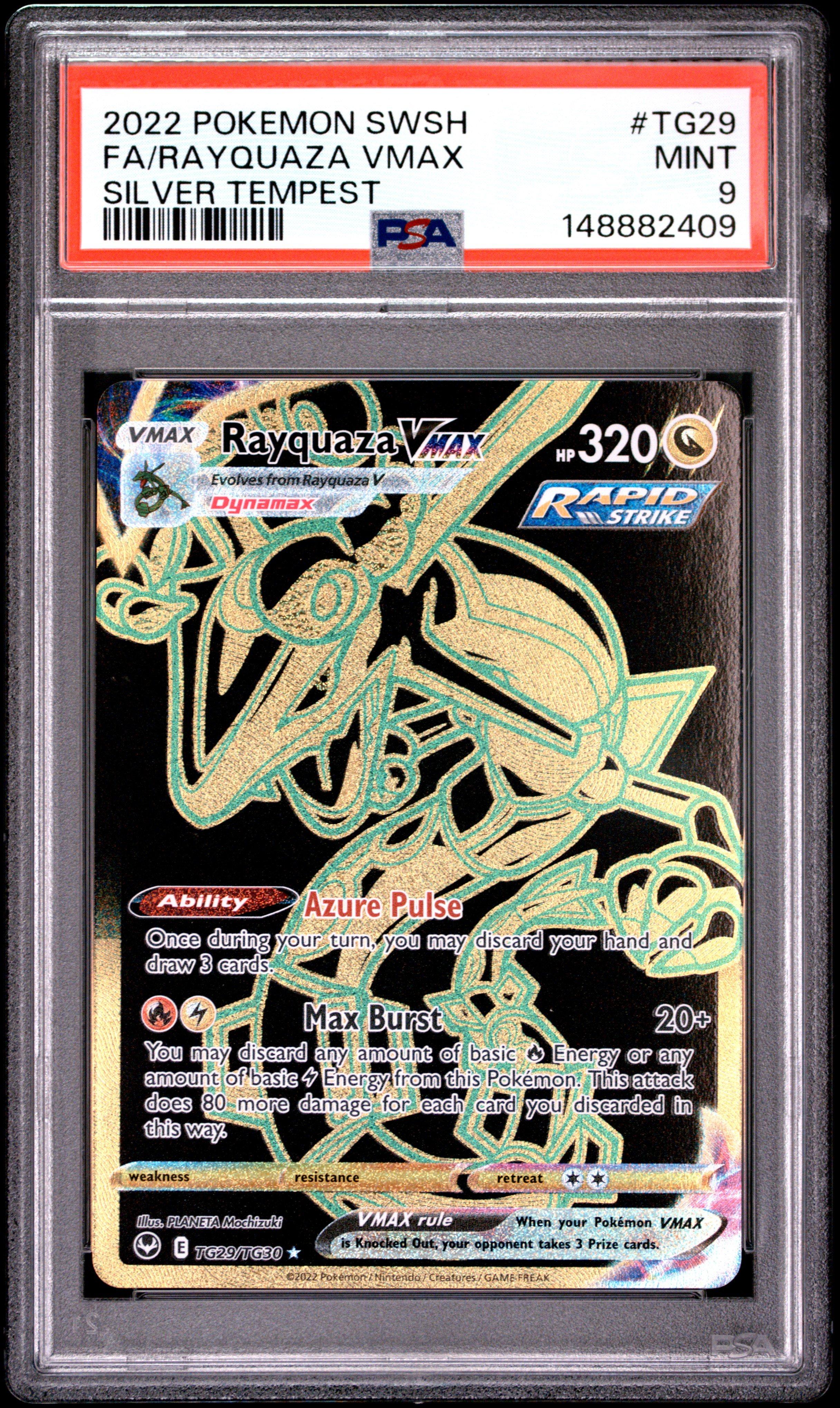 2022 Pokemon Sword & Shield Silver Tempest Tg29 Full Art/rayquaza