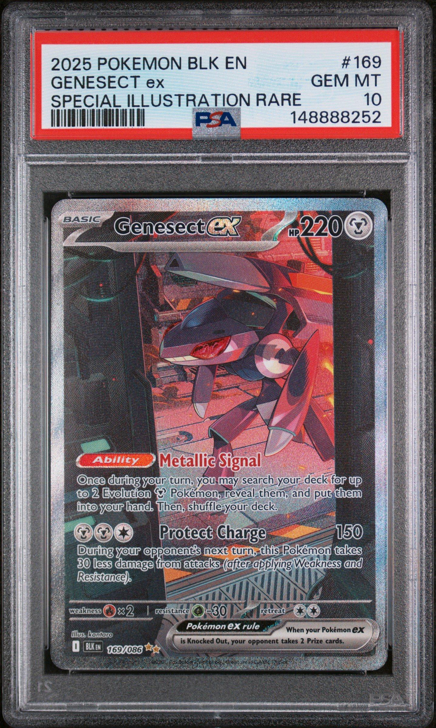2025 Pokemon Blk En-black Bolt 169 Genesect Ex Special