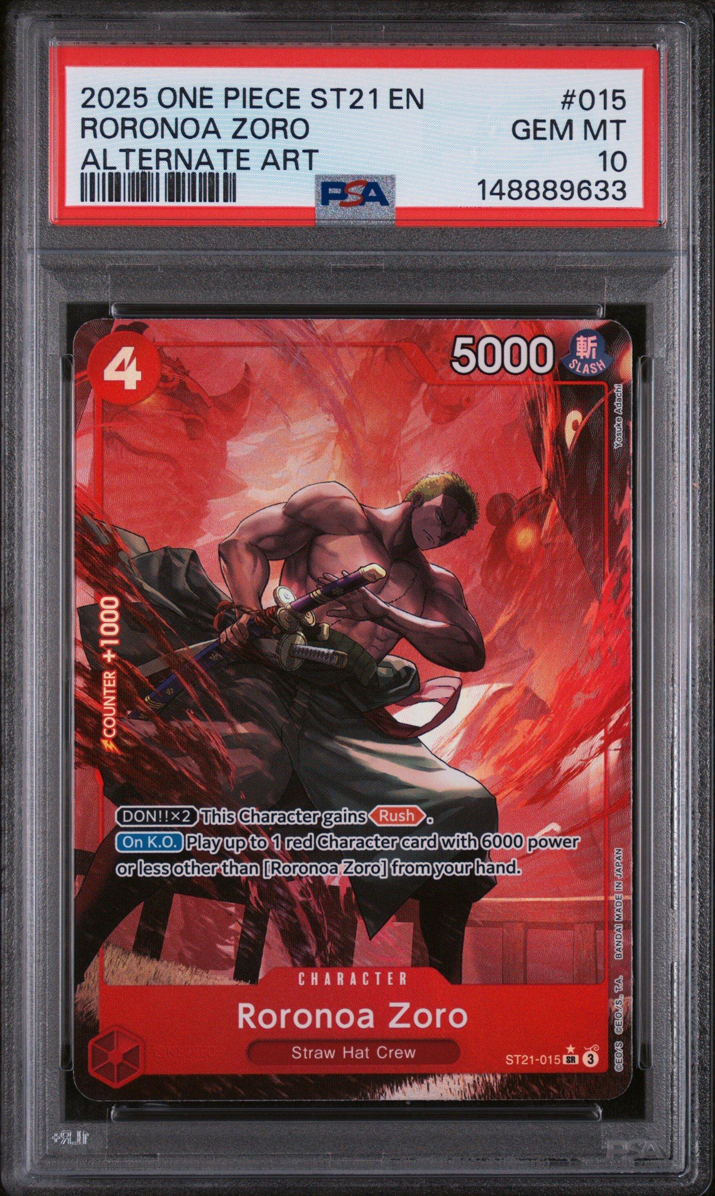 2025 One Piece Starter Deck St21-ex Gear 5 015 Roronoa Zoro