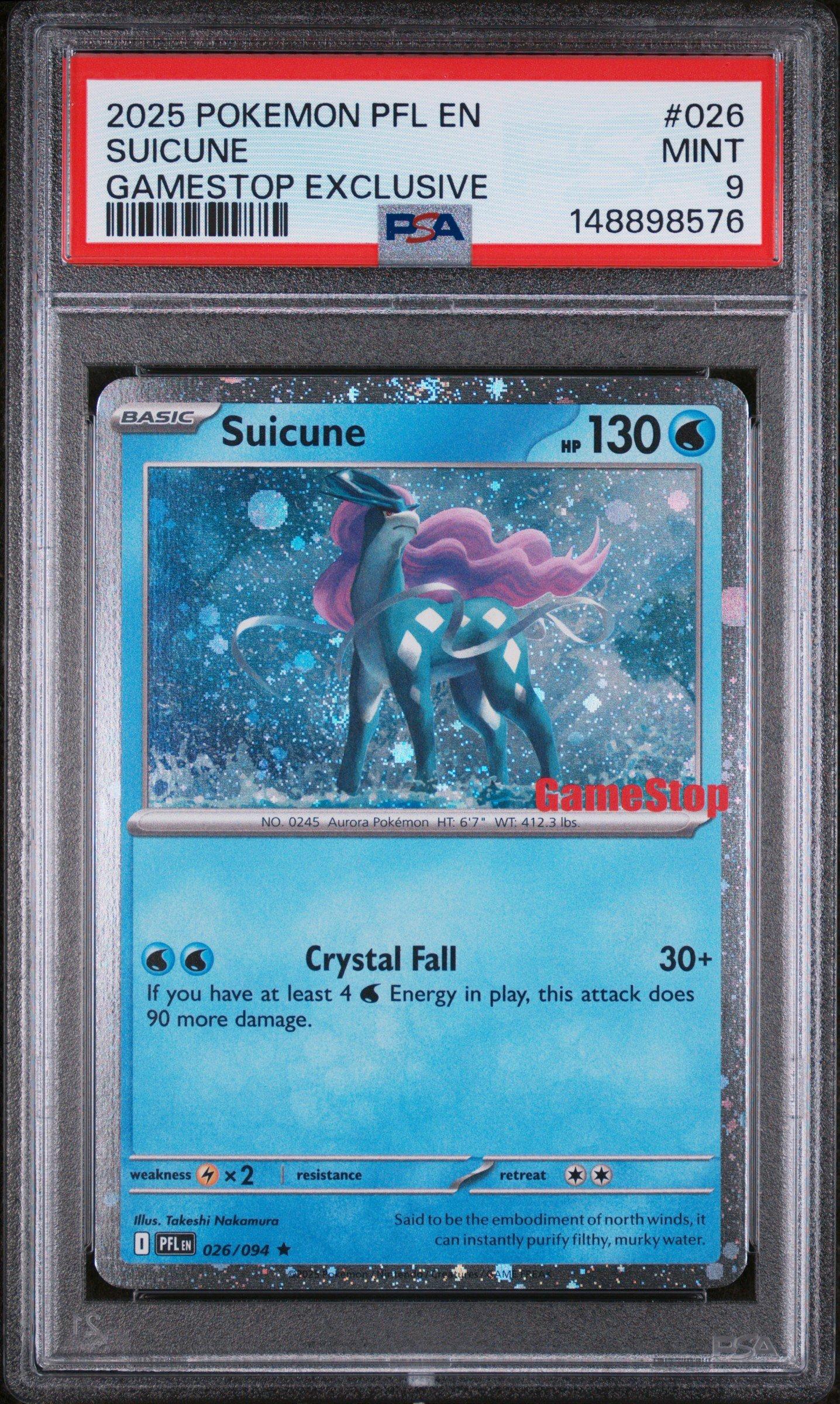 2025 Pokemon Pfl En-phantasmal Flames 026 Suicune Gamestop
