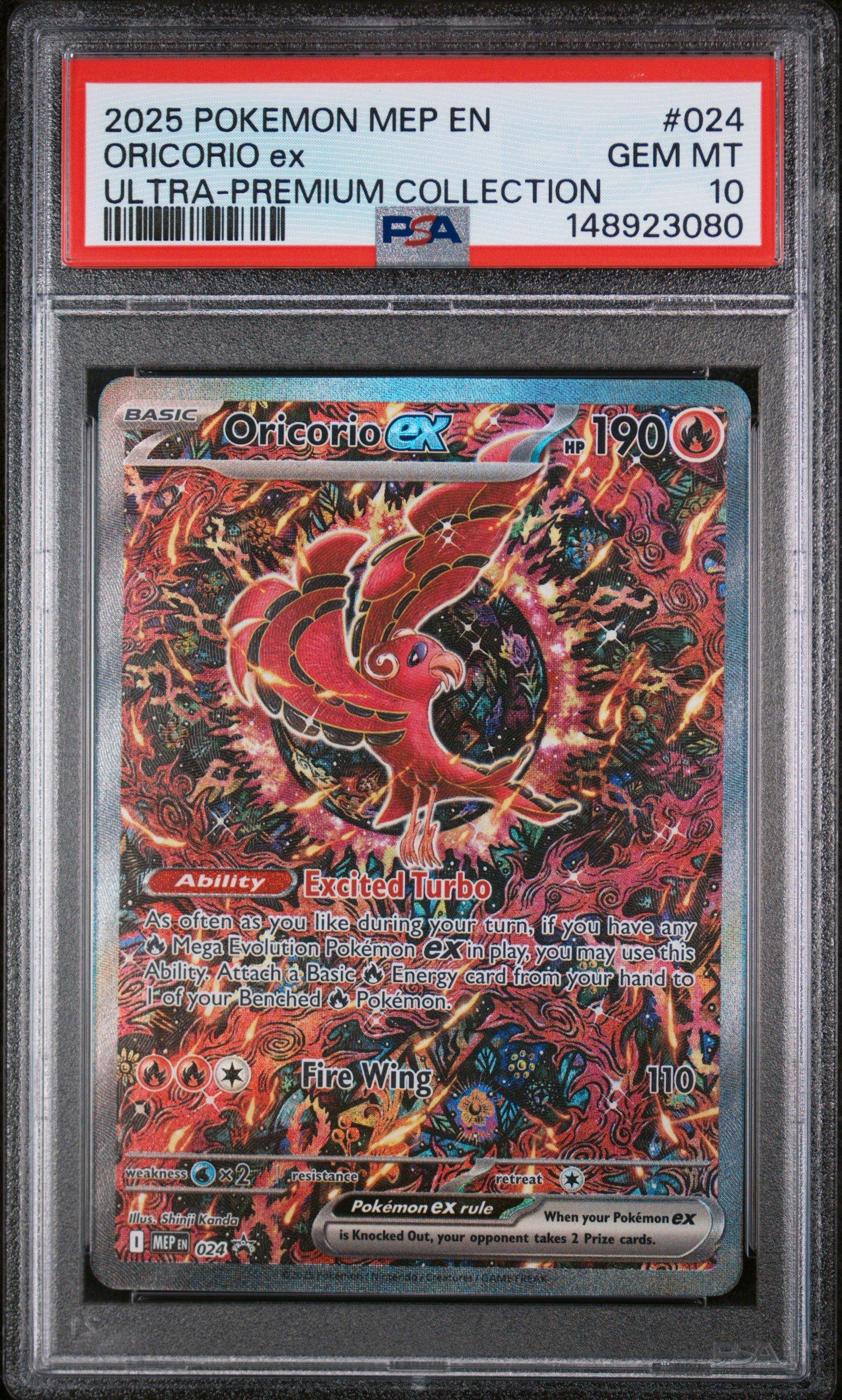 2025 Pokemon Mep En-me Black Star Promo 024 Oricorio Ex Mega