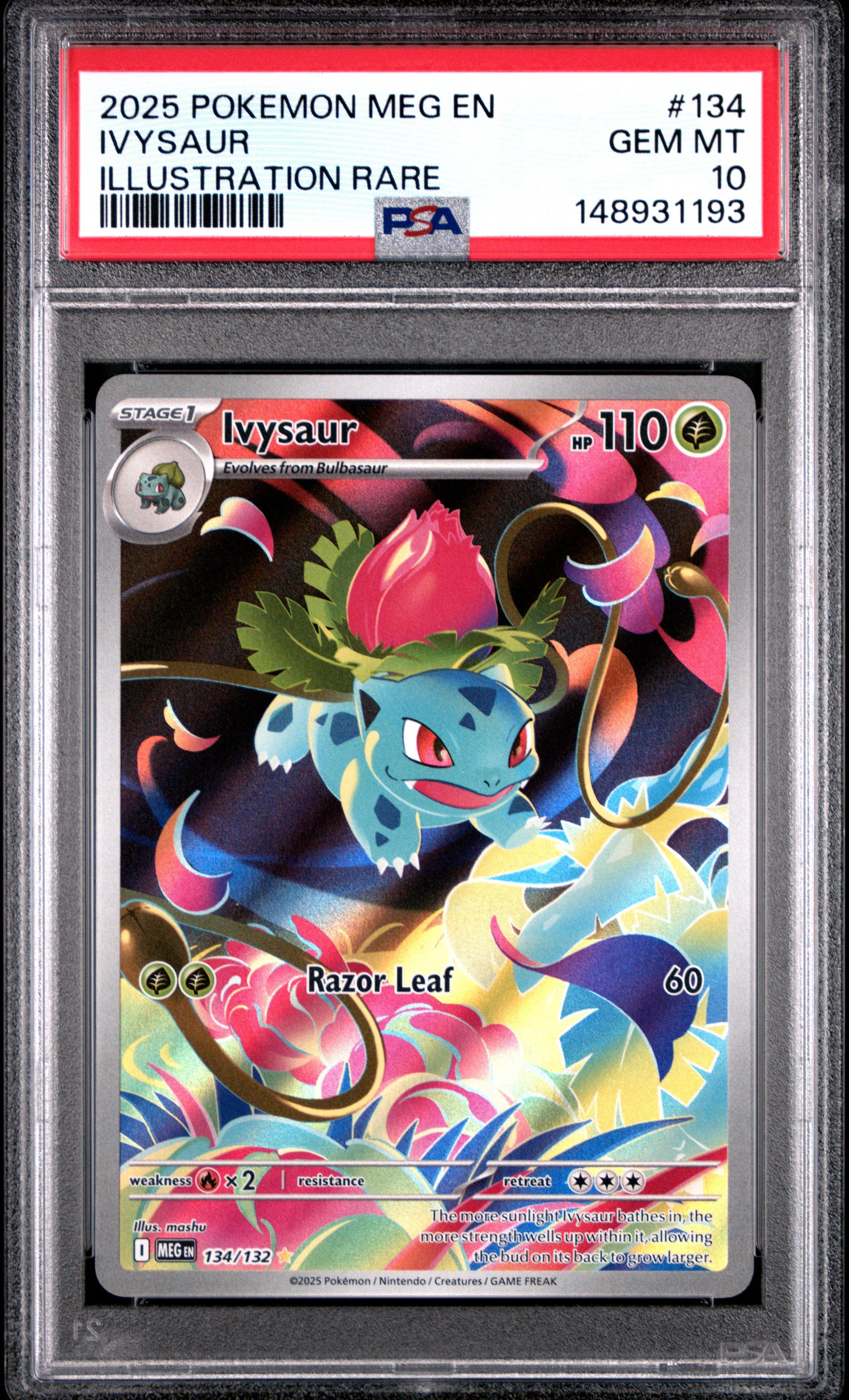 ivysaur pokemon card Ivysaur sv2a 167/165 Korean Ver (AR)  K-TCG Stage 1 Ivysaur - Southern Islands #5