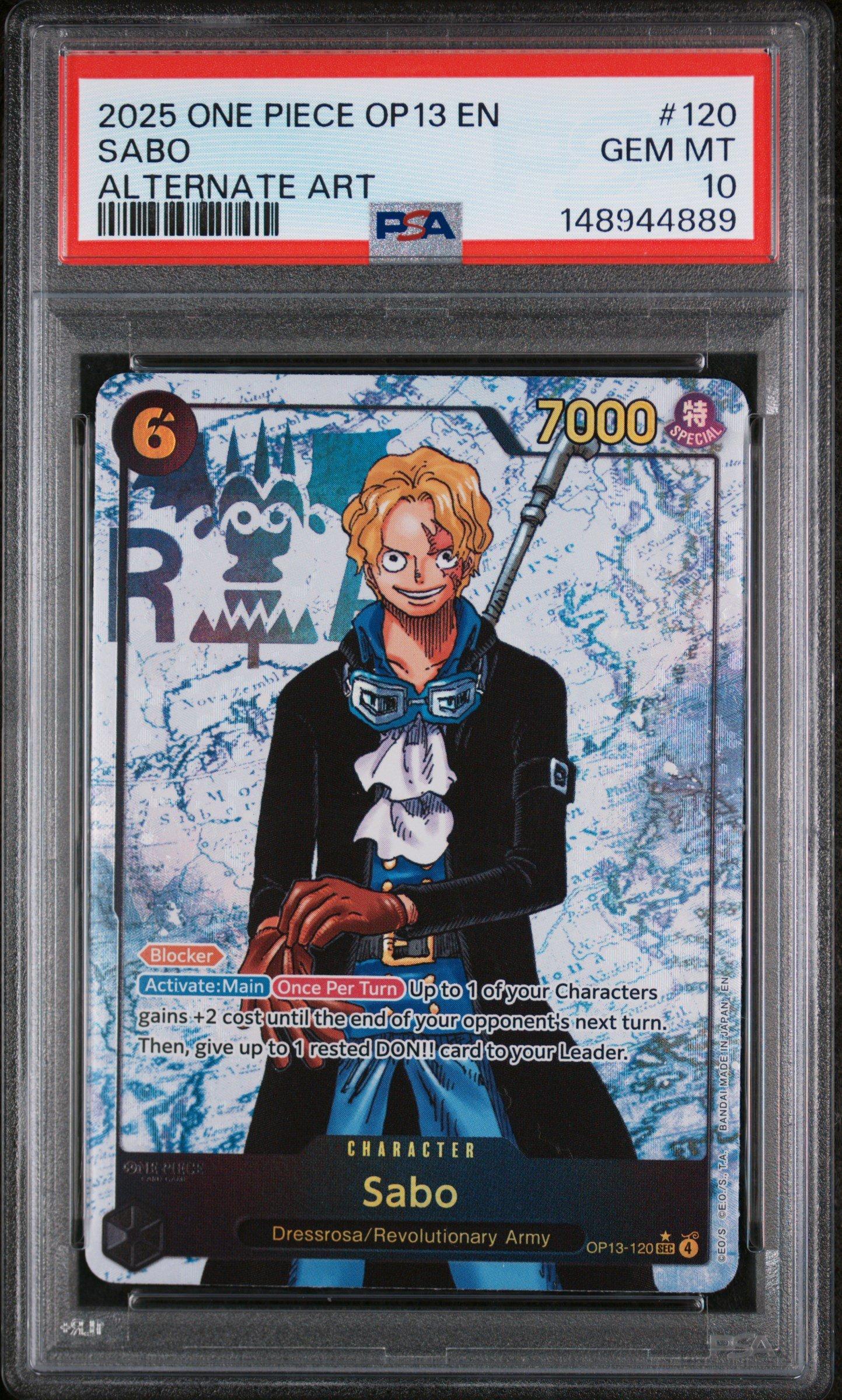2025 One Piece Op13-carrying On His Will 120 Sabo Alternate Art