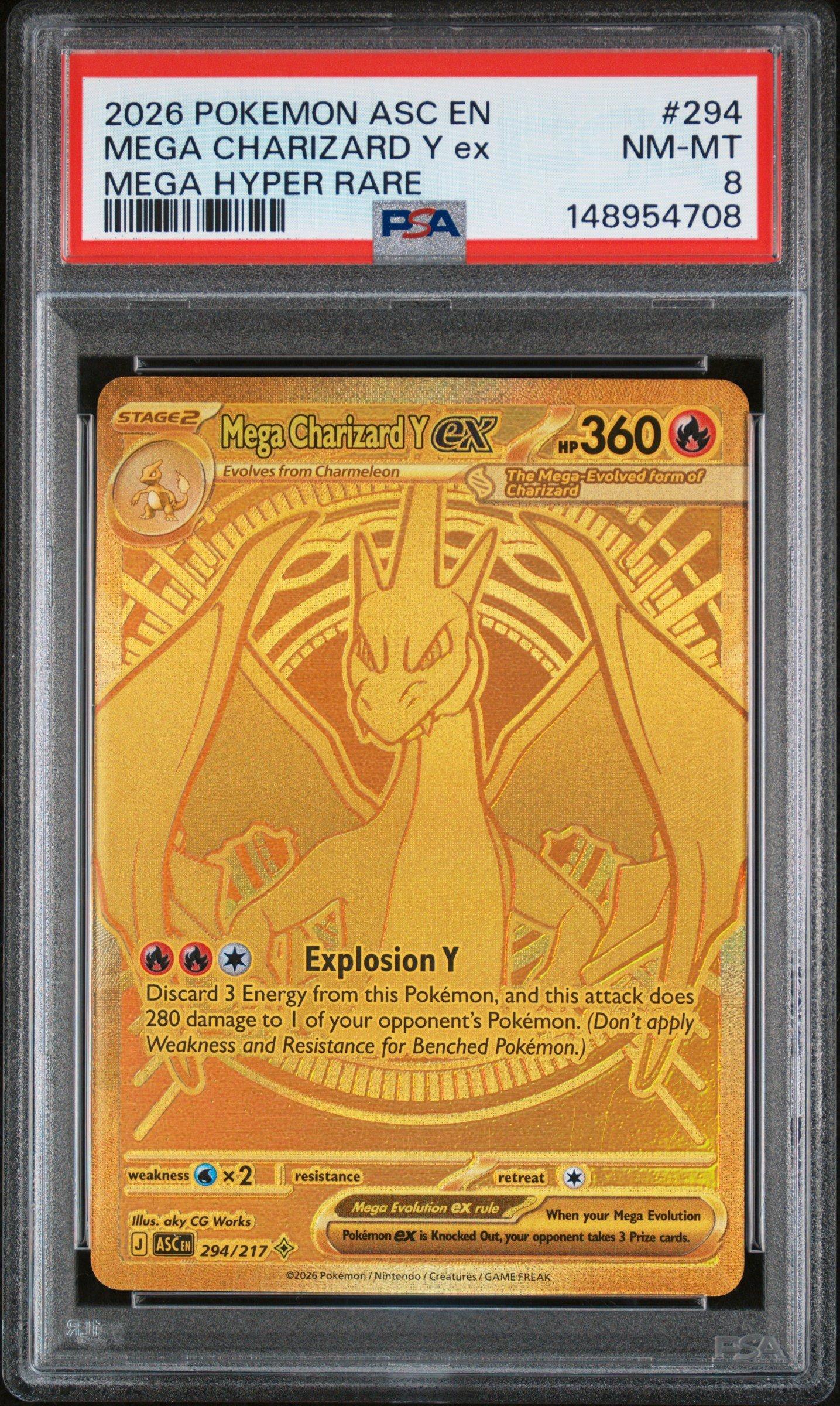 2026 Pokemon Asc En-ascended Heroes 294 Mega Charizard Y Ex Mega
