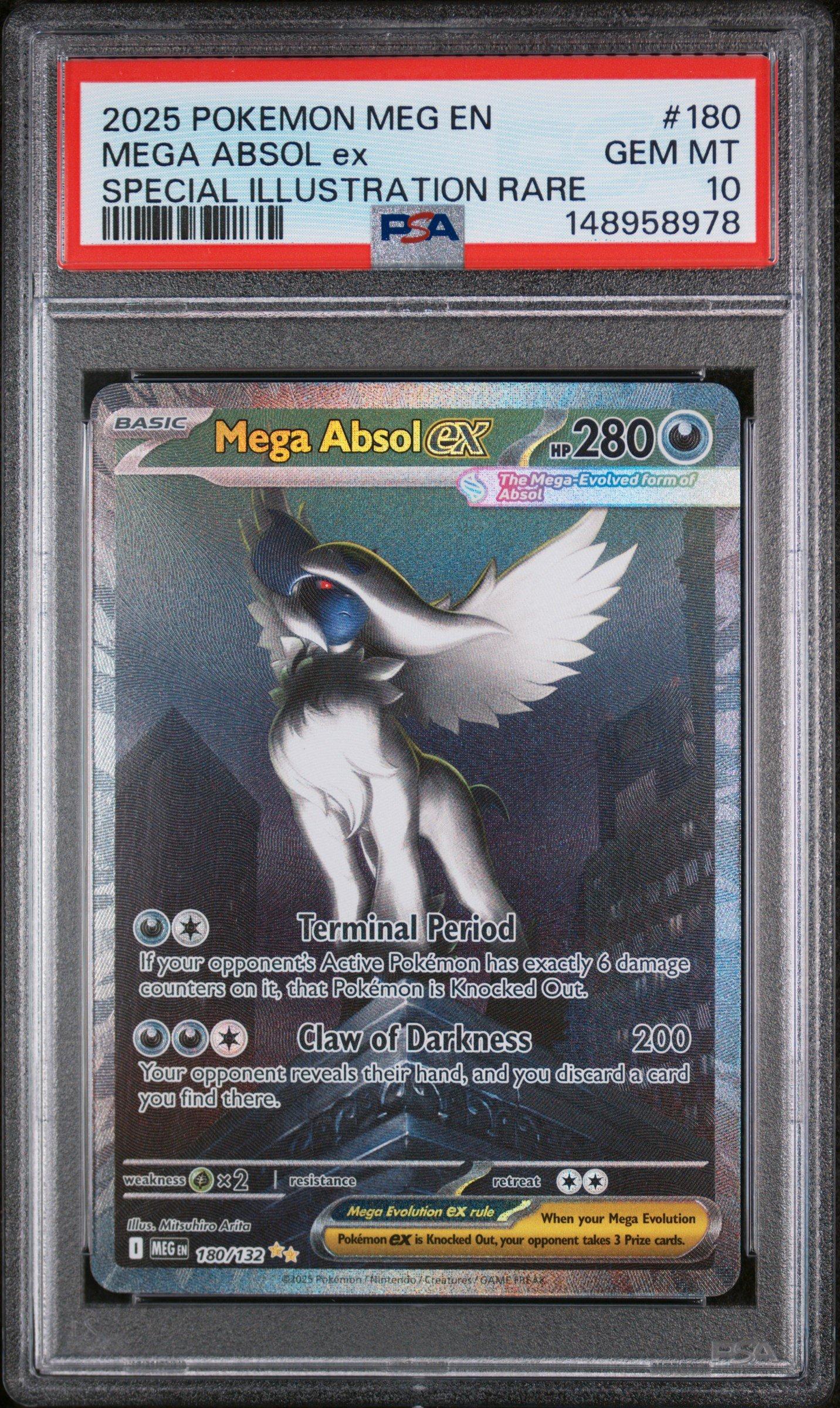 2025 Pokemon Meg En-mega Evolution 180 Mega Absol Ex Special