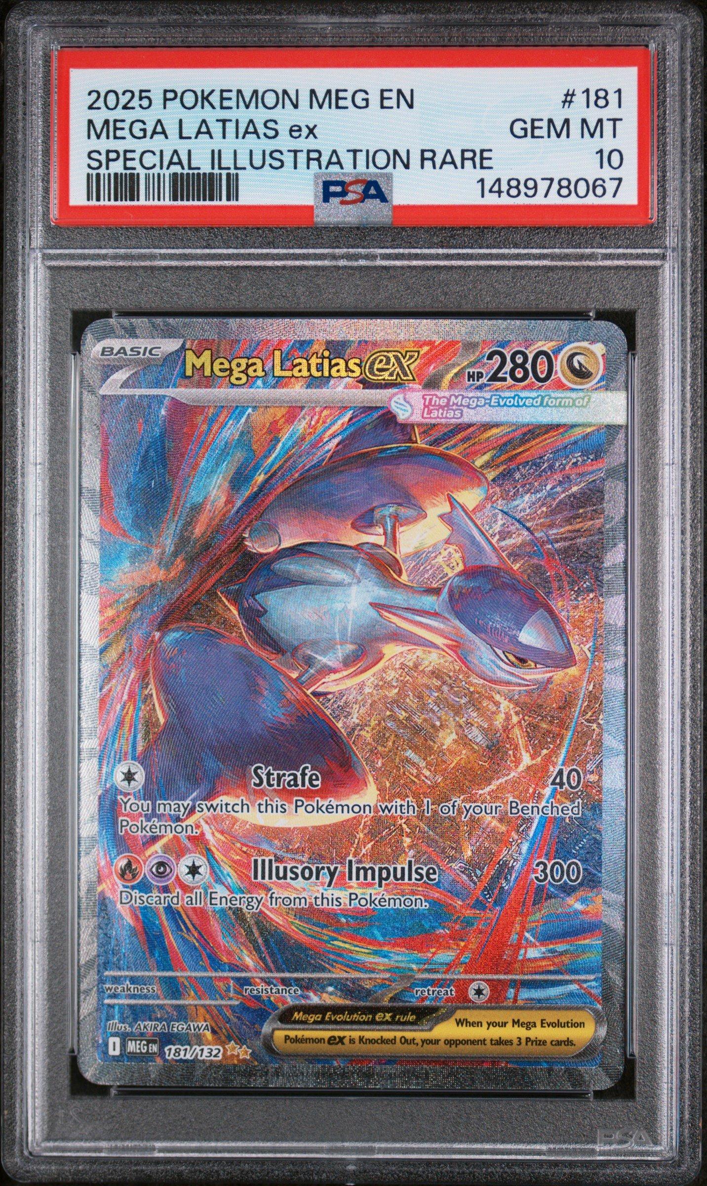 2025 Pokemon Meg En-mega Evolution 181 Mega Latias Ex Special