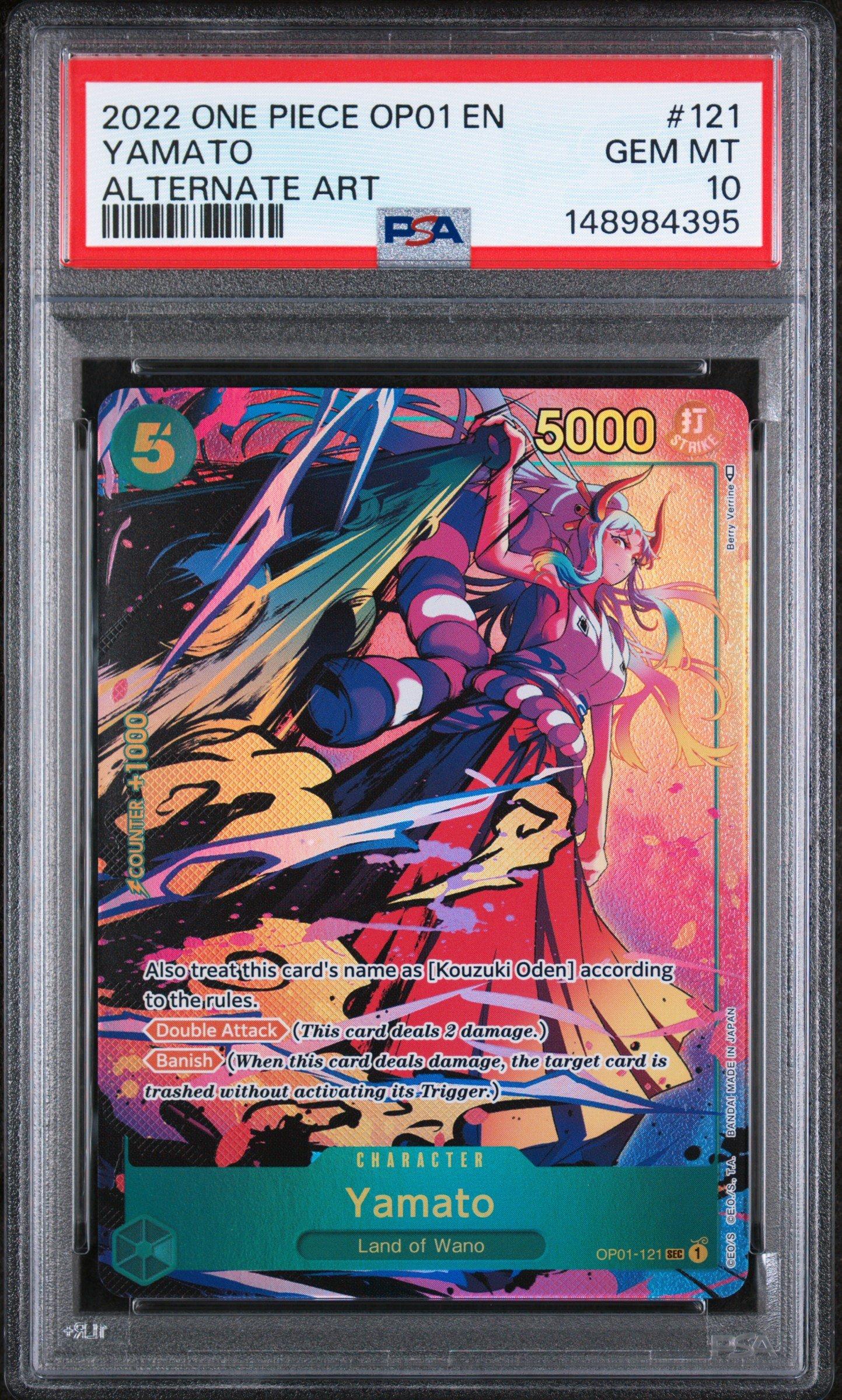 [PSA10 GEM MINT] ワンピース ヤマト OP01-121 2022 One Piece Op01-romance Dawn 121 Yamato Alternate Art PSA 10