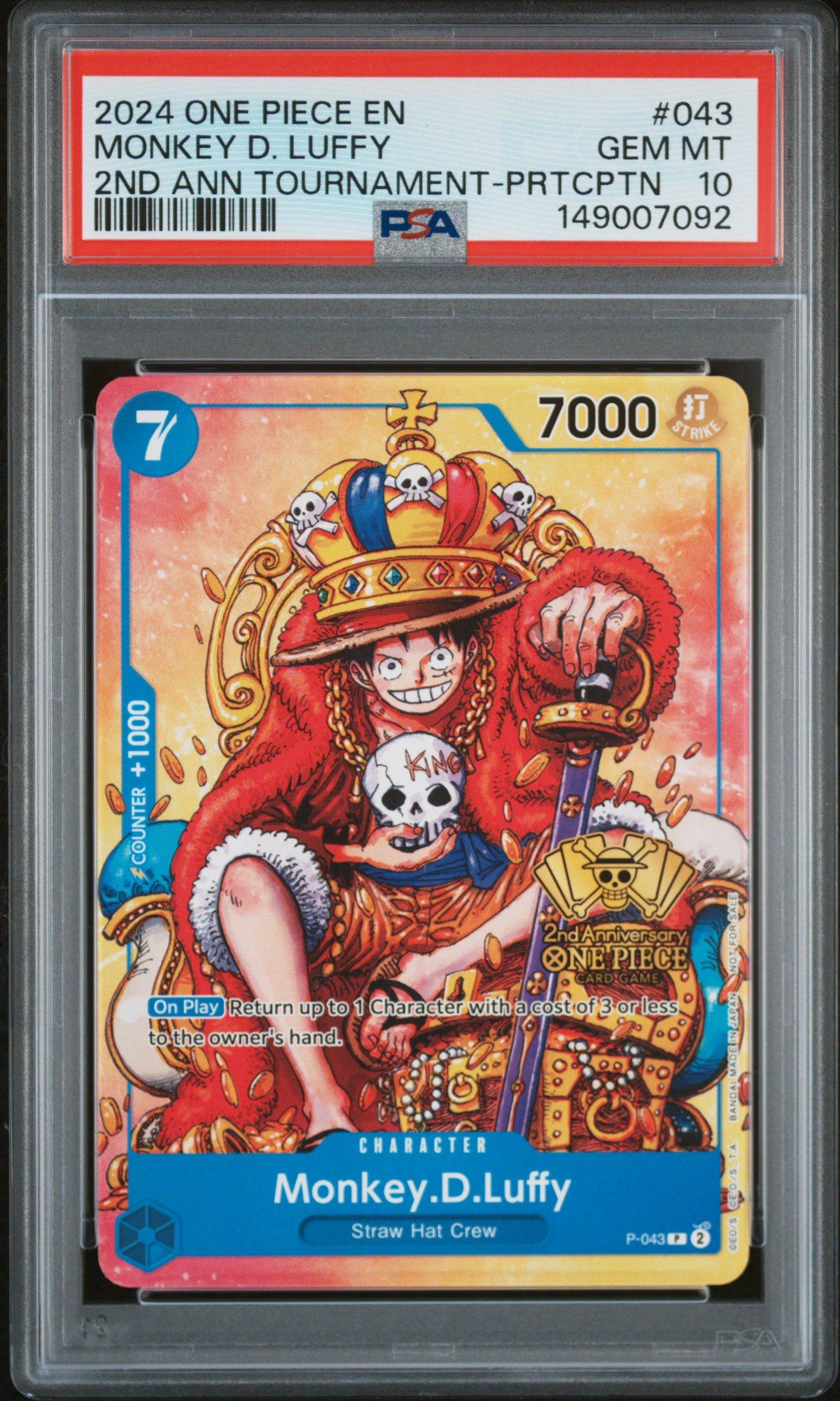 2024 One Piece Promos 043 Monkey D. Luffy 2nd Anniversary