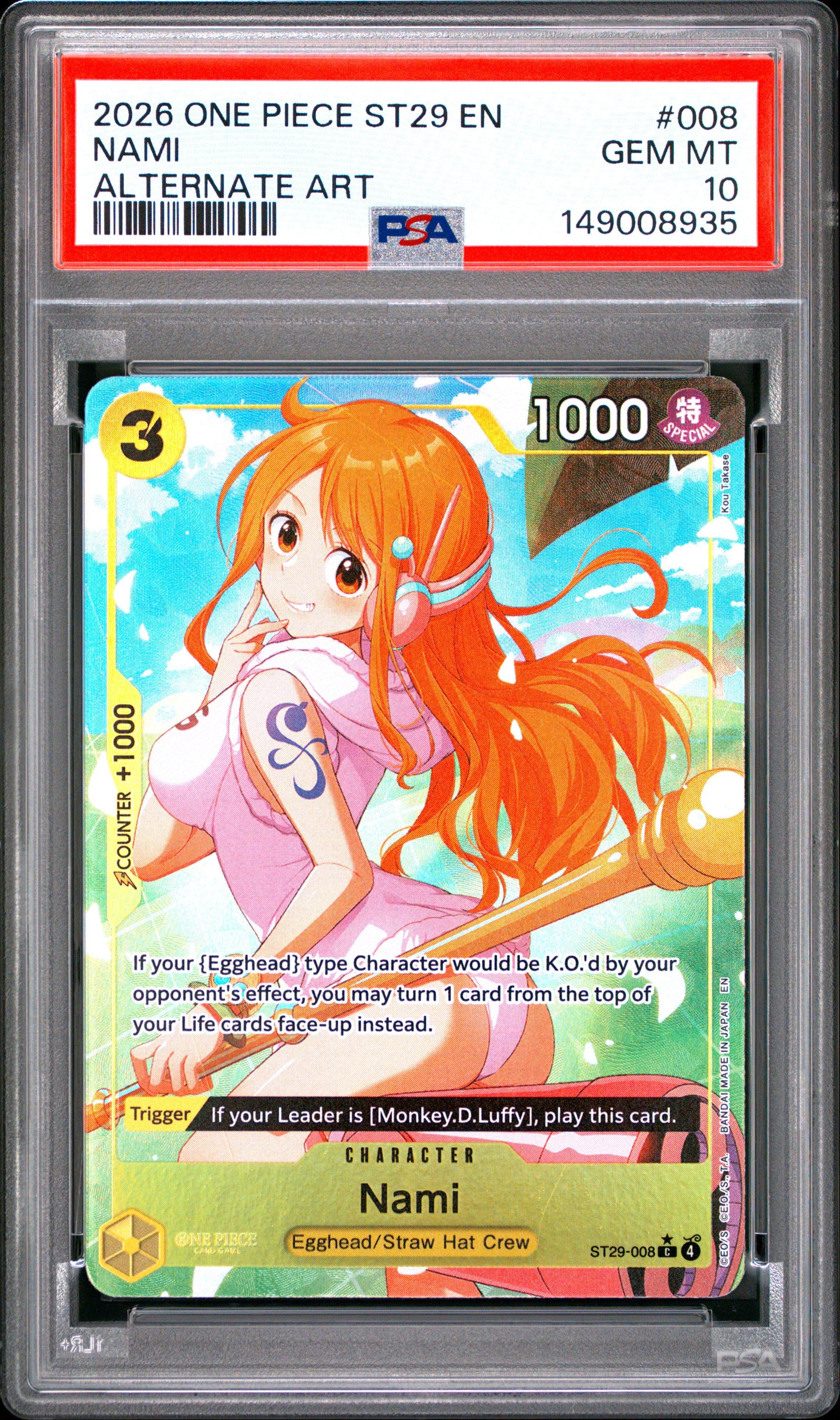 2026 One Piece Starter Deck St29-egghead 008 Nami Alternate Art
