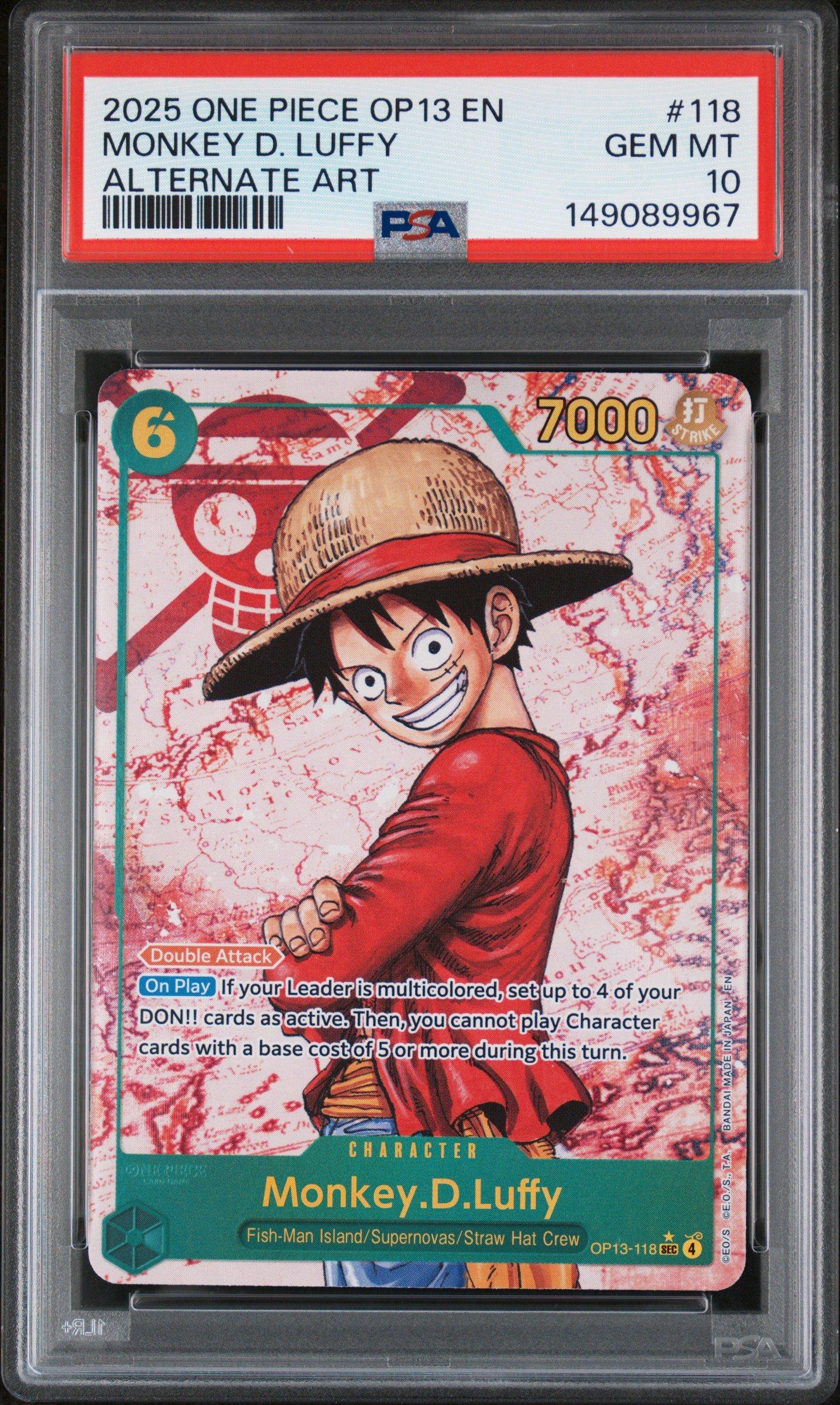 2025 One Piece Op13-carrying On His Will 118 Monkey D. Luffy