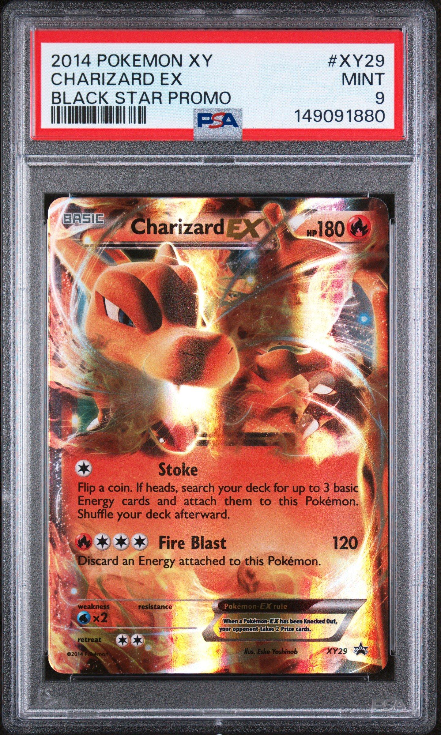 2014 Pokemon Xy Black Star Promo Xy29 Charizard Ex PSA 9 Graded