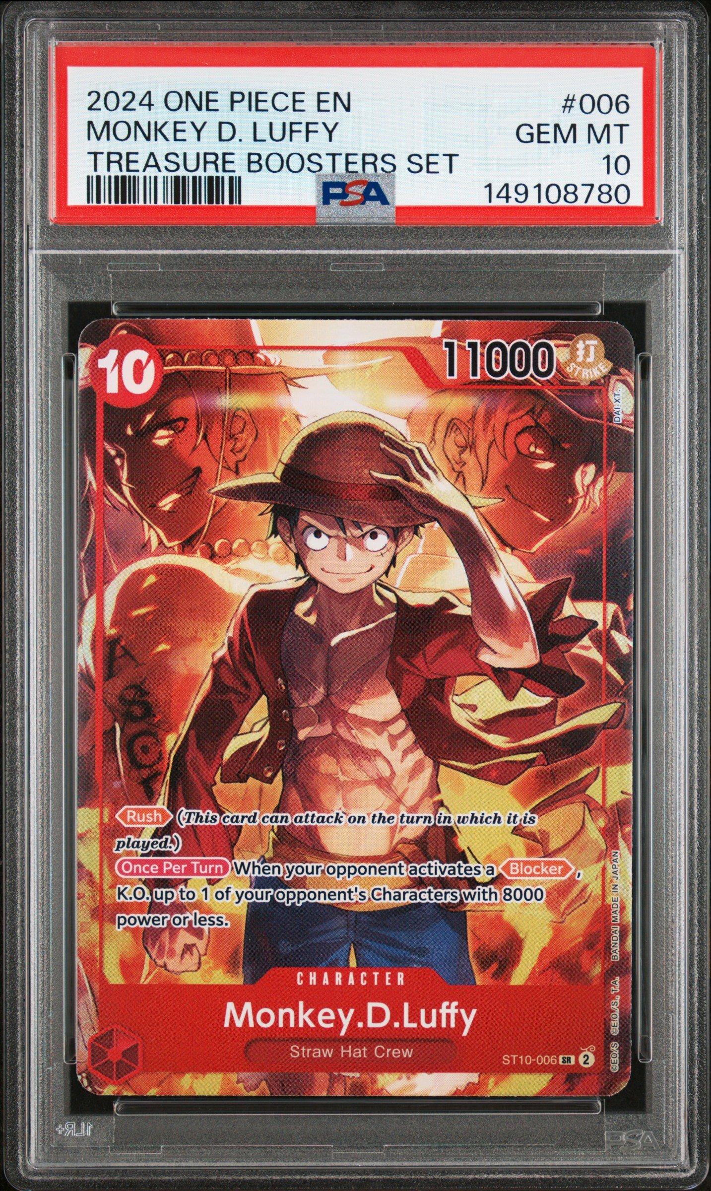 2024 One Piece Promos 006 Monkey D. Luffy Treasure Boosters Set