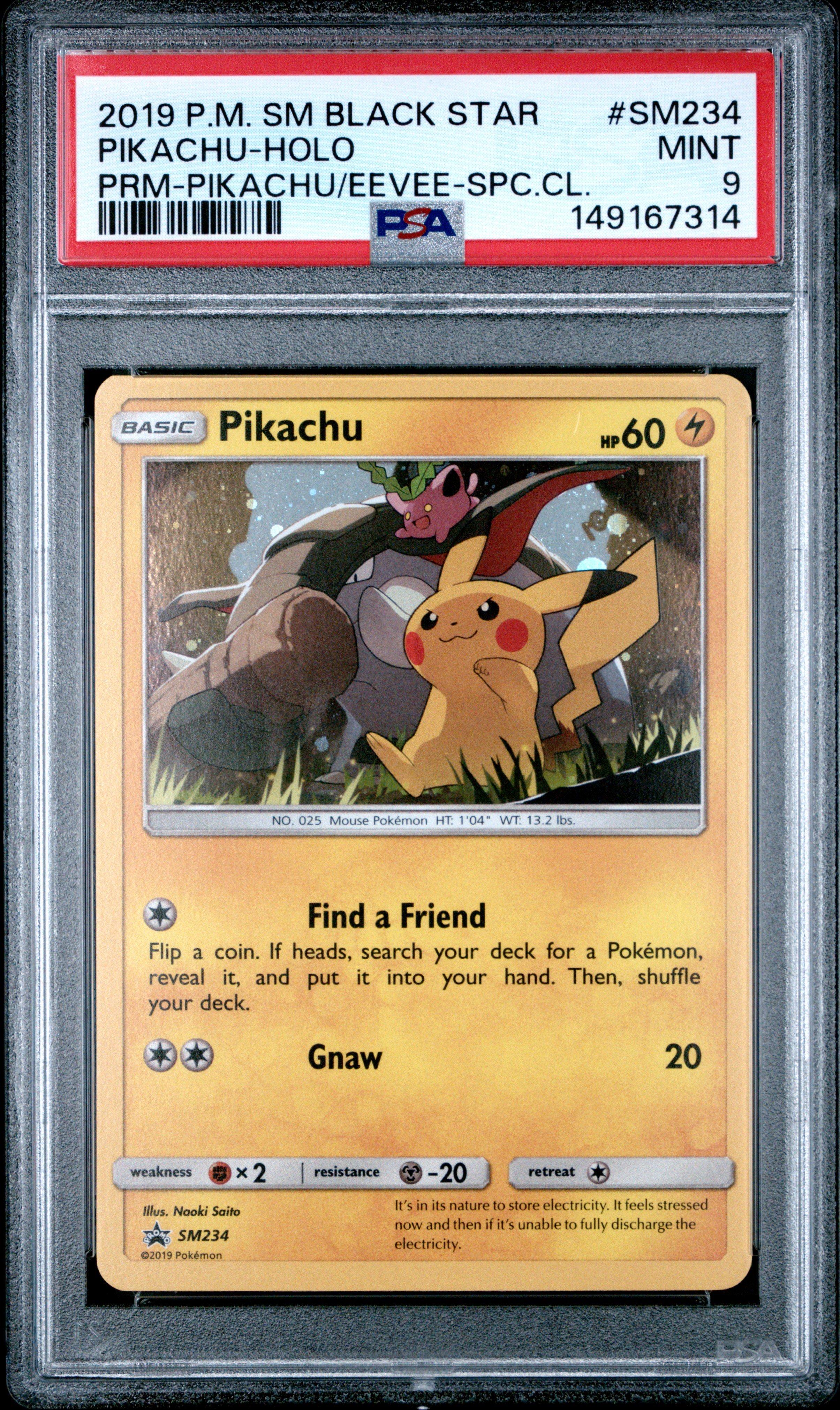 2019 Pokemon Sm Black Star Promo Sm234 Pikachu-holo Pikachu-gx