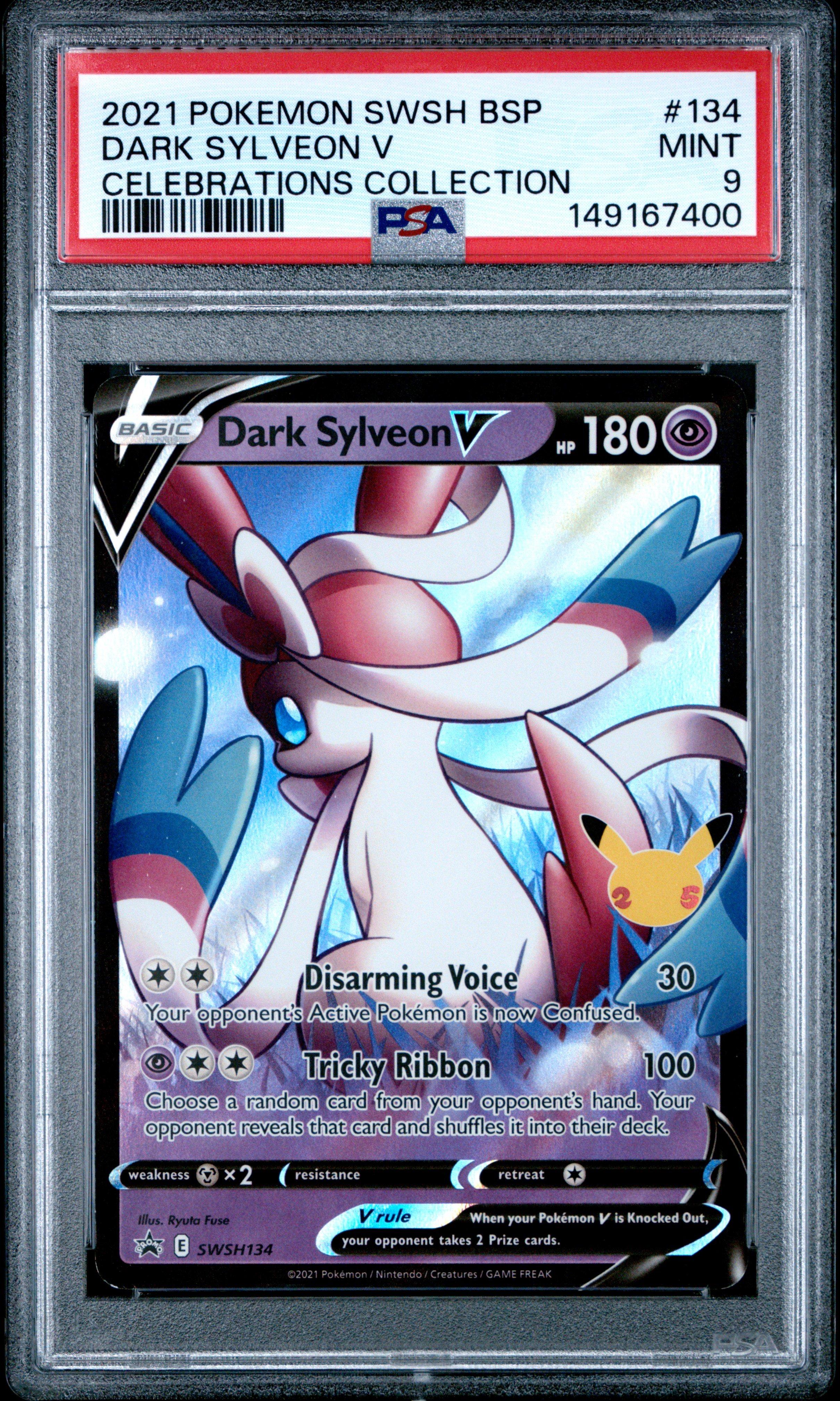 2021 Pokemon Swsh Black Star Promo 134 Dark Sylveon V Celebrations