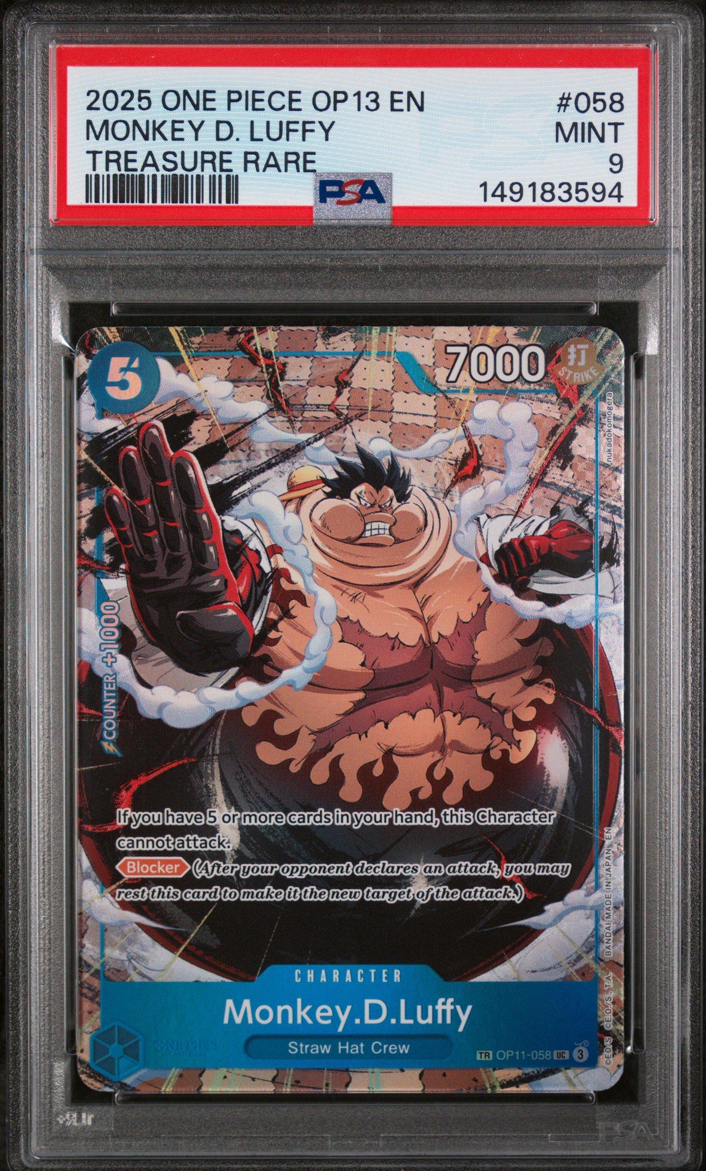 2025 One Piece Op13-carrying On His Will 058 Monkey D. Luffy