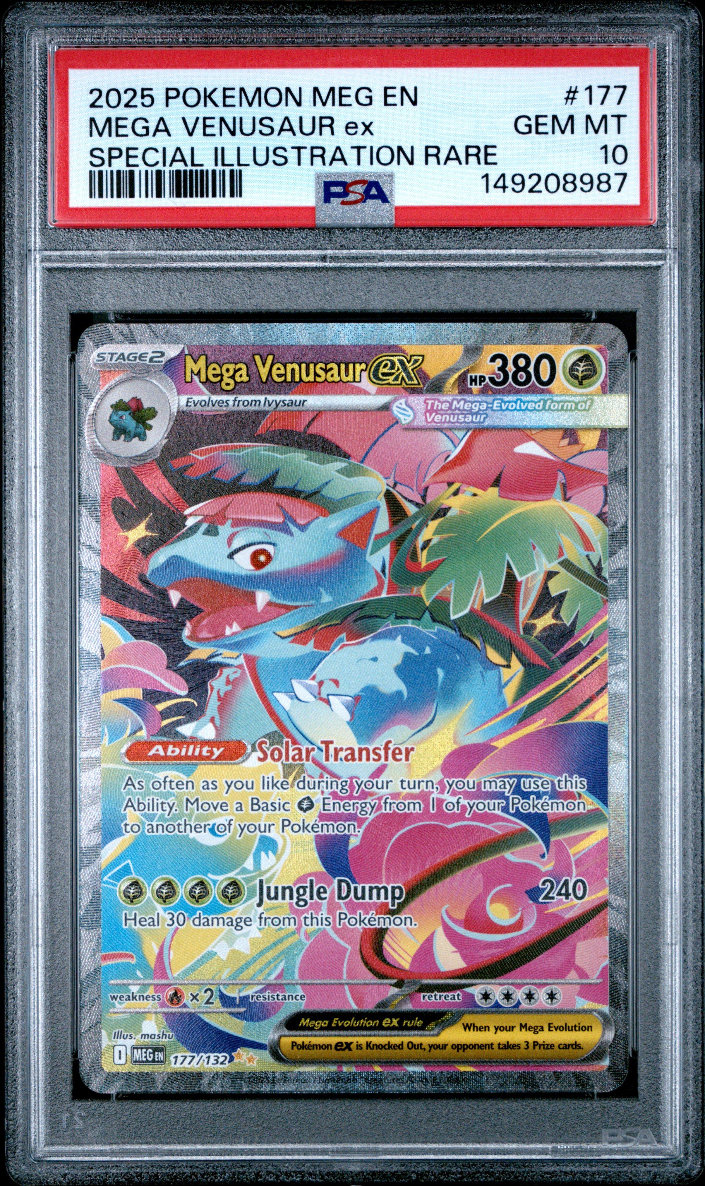 2025 Pokemon Meg En-mega Evolution 177 Mega Venusaur Ex Special