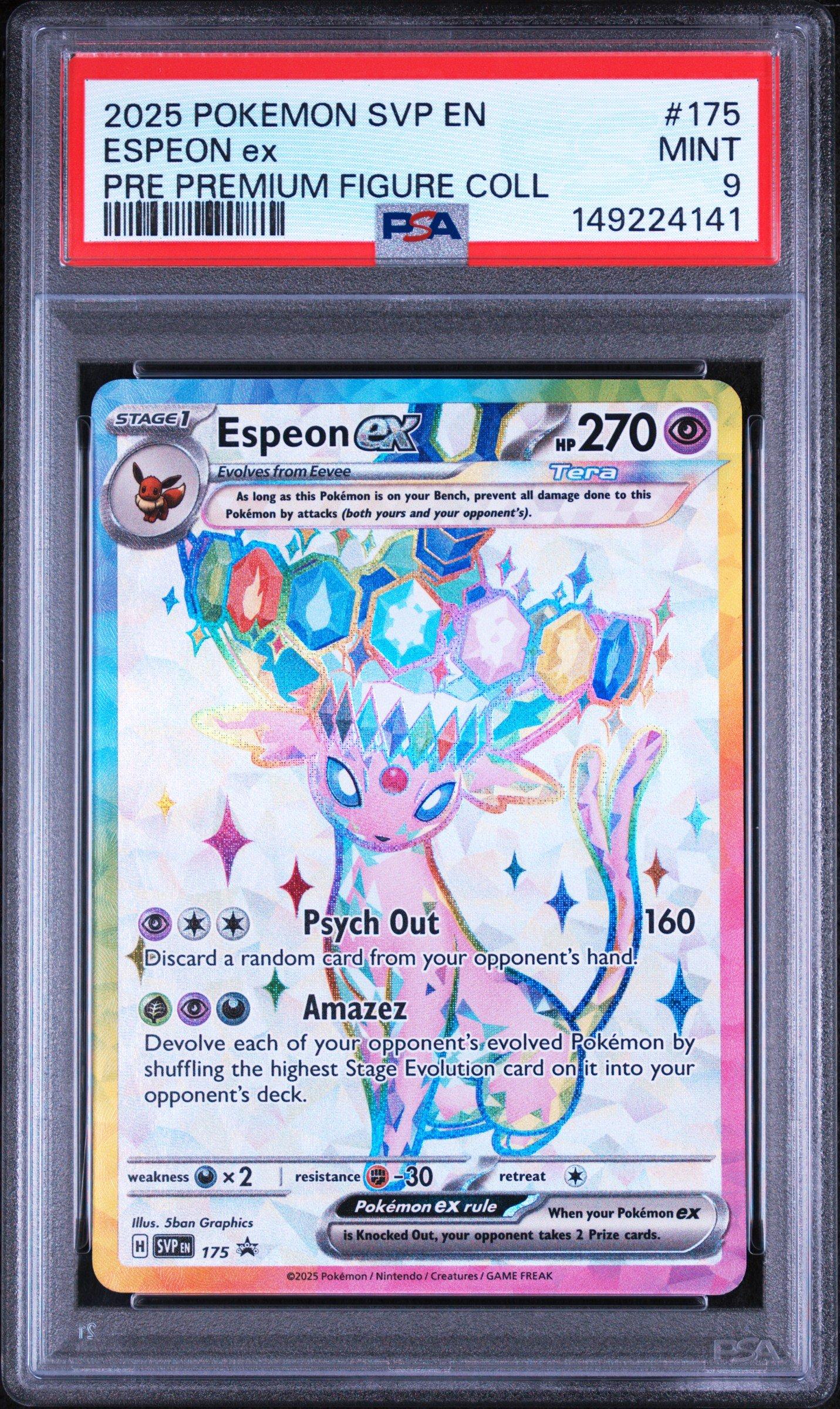 2025 Pokemon Svp En-sv Black Star Promo 175 Espeon Ex Prismatic