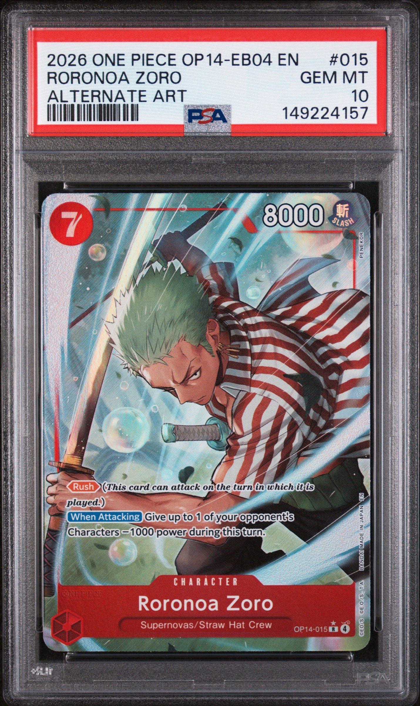 2026 One Piece Op14-eb04-the Azure Sea's Seven 015 Roronoa Zoro