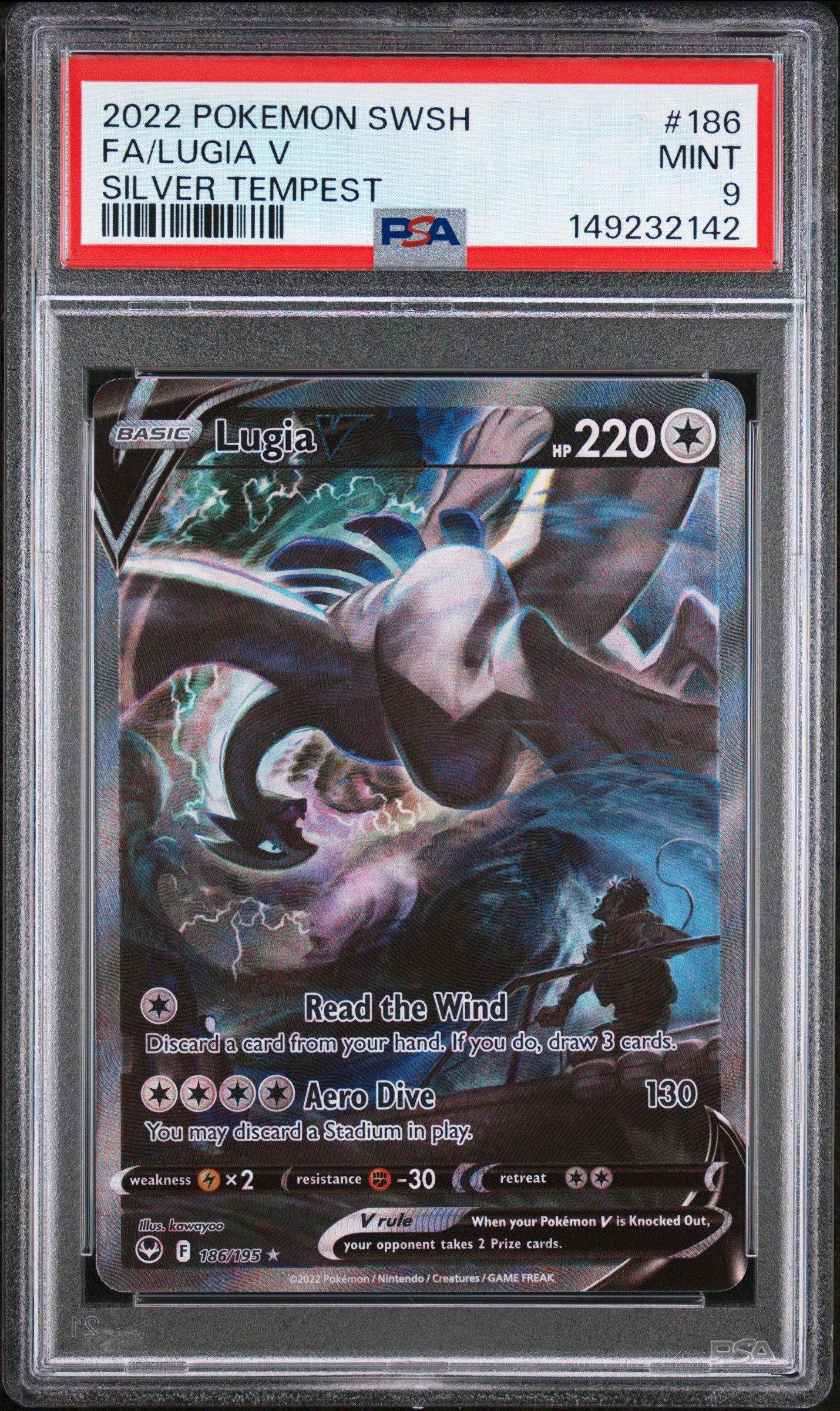 2022 Pokemon Sword & Shield Silver Tempest 186 Full Art/lugia V