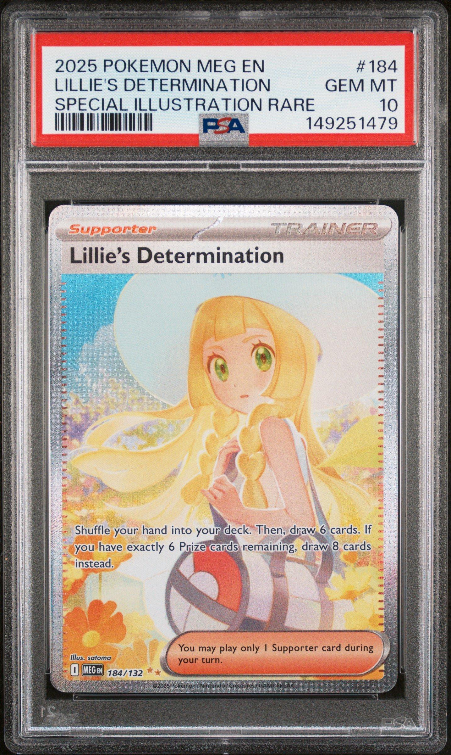 2025 Pokemon Meg En-mega Evolution 184 Lillie's Determination