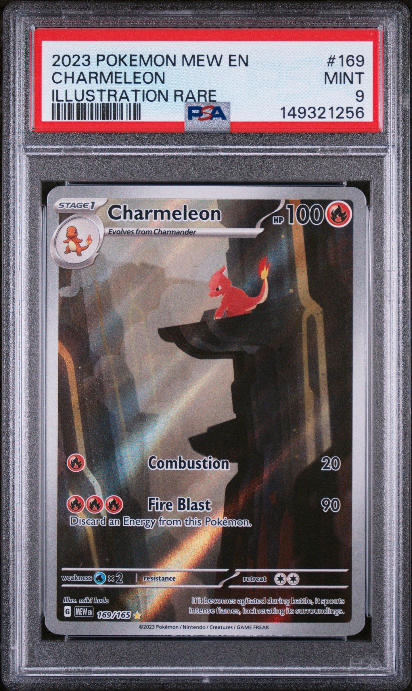 2023 Pokemon Mew En-151 169 Charmeleon Illustration Rare PSA 9